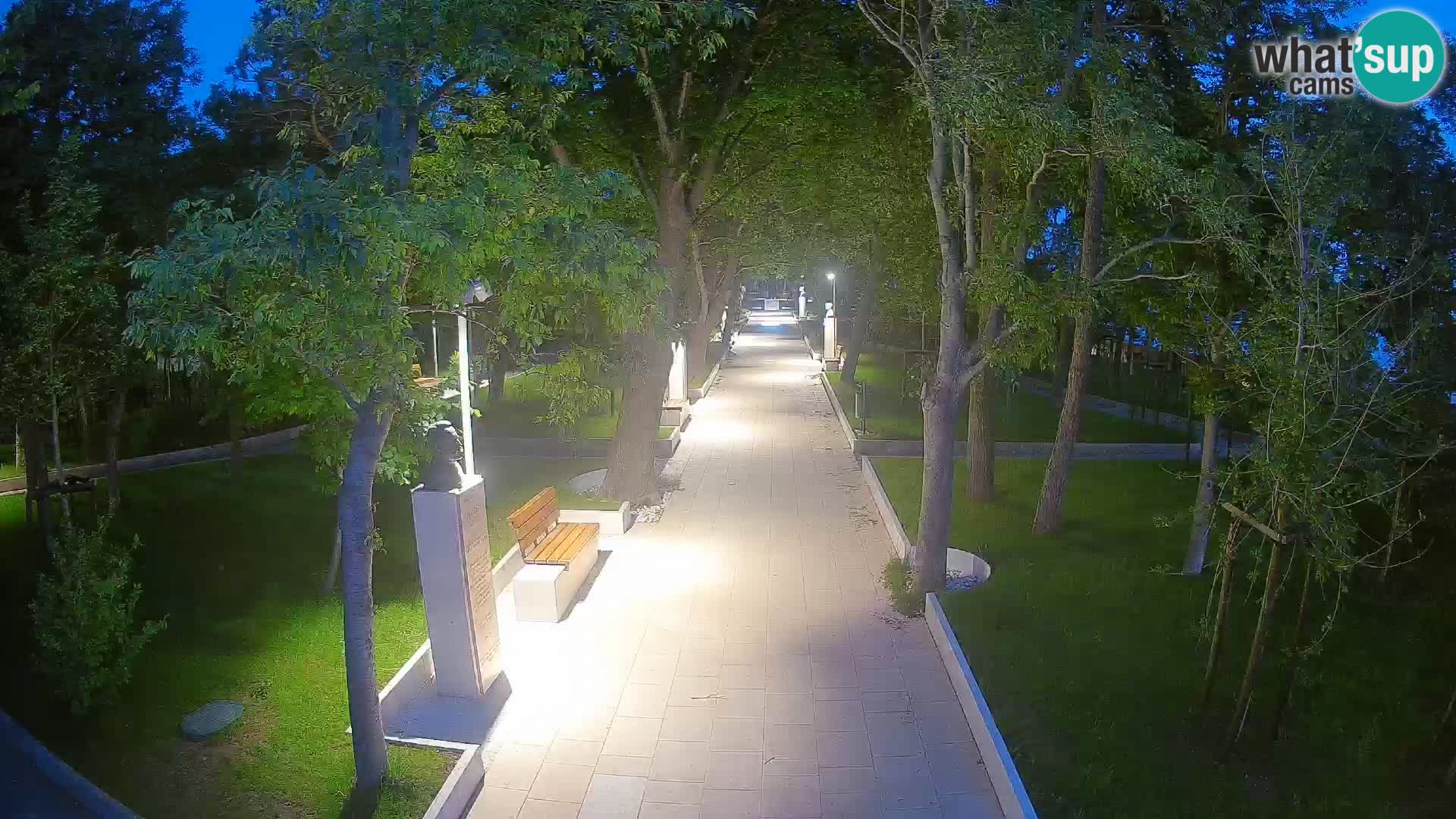 Writers’ Park Webcam Senj – Live by the Sea