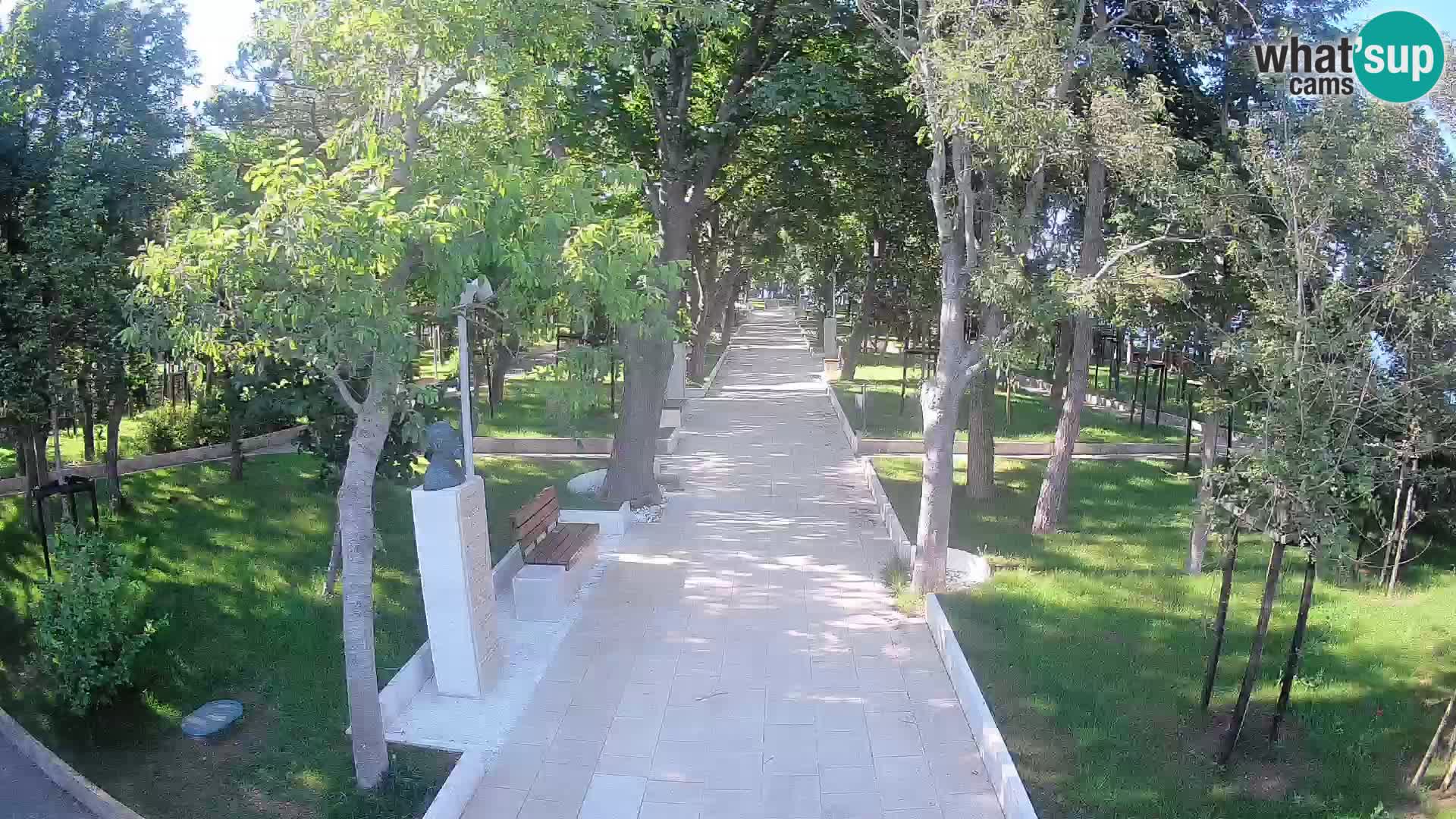 Writers’ Park Webcam Senj – Live by the Sea