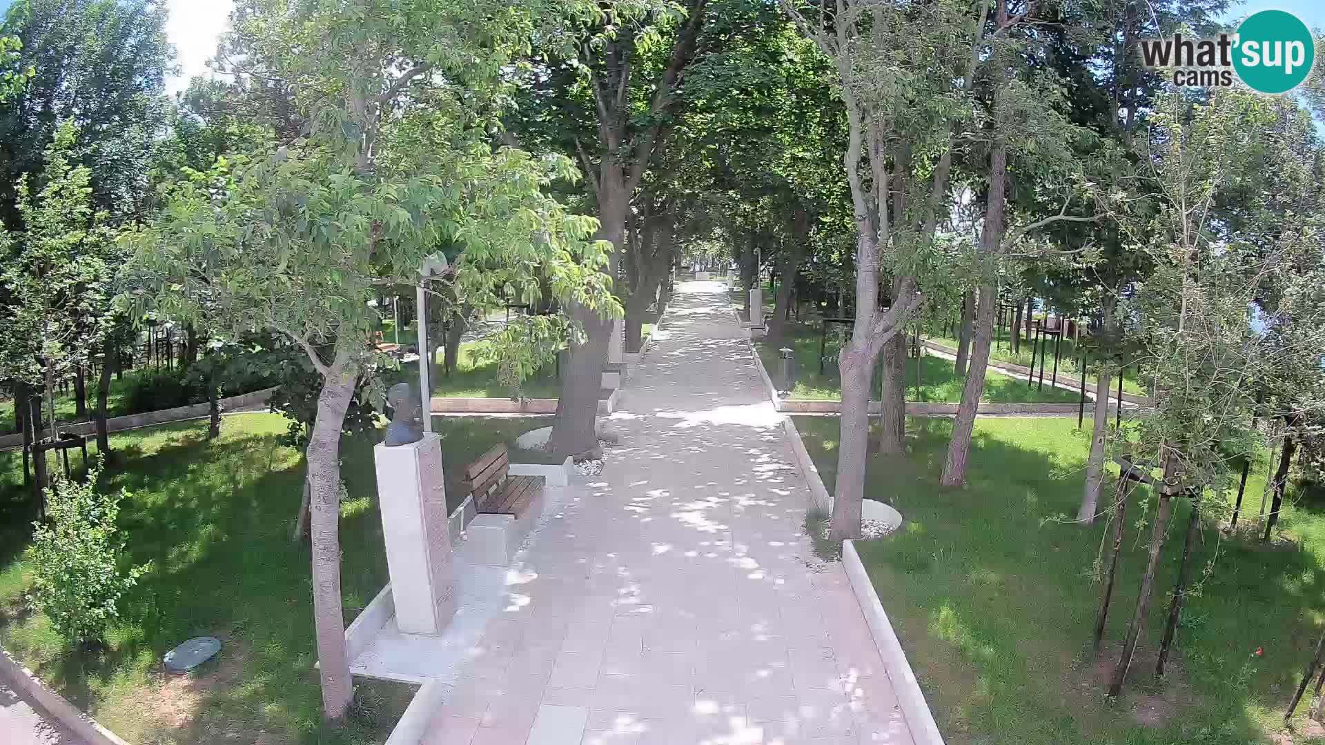 Webcam Schriftstellerpark Senj – Live am Meer