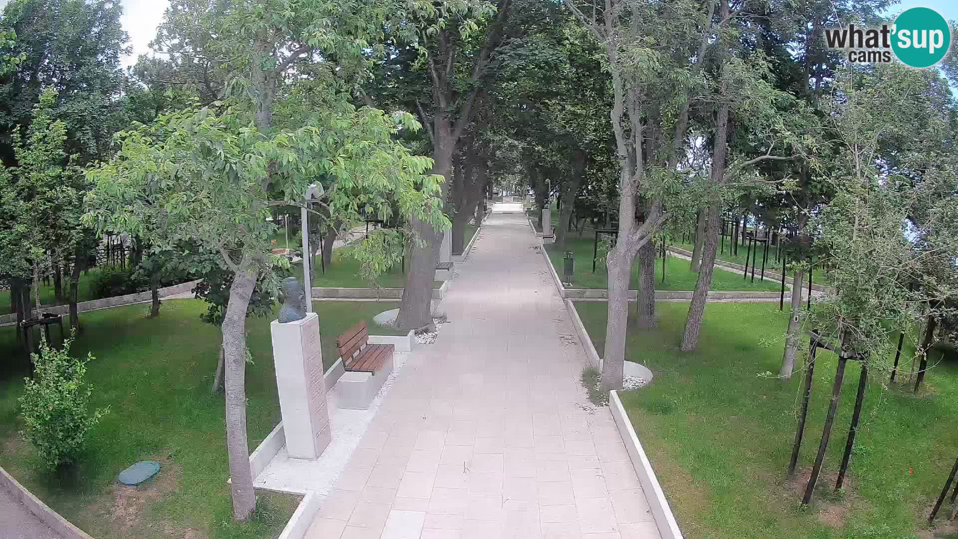 Webcam Schriftstellerpark Senj – Live am Meer
