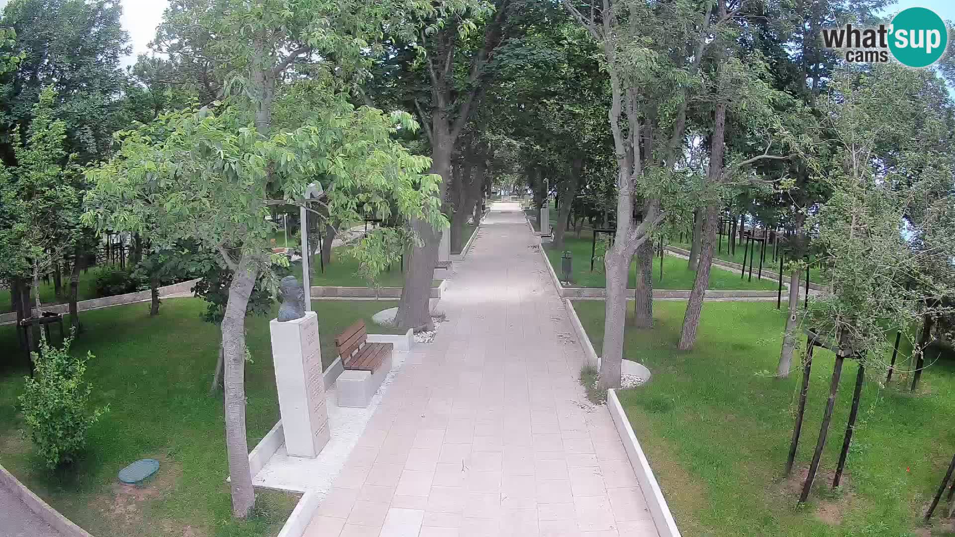 Webcam Schriftstellerpark Senj – Live am Meer