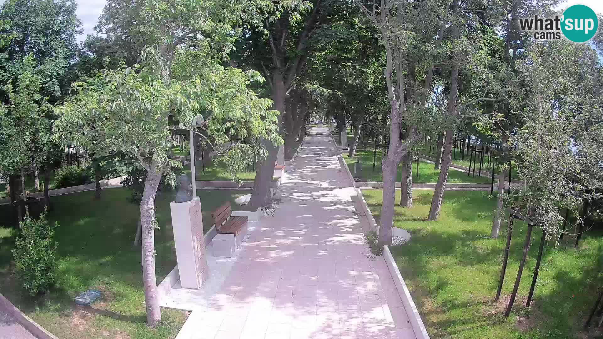 Webcam Schriftstellerpark Senj – Live am Meer