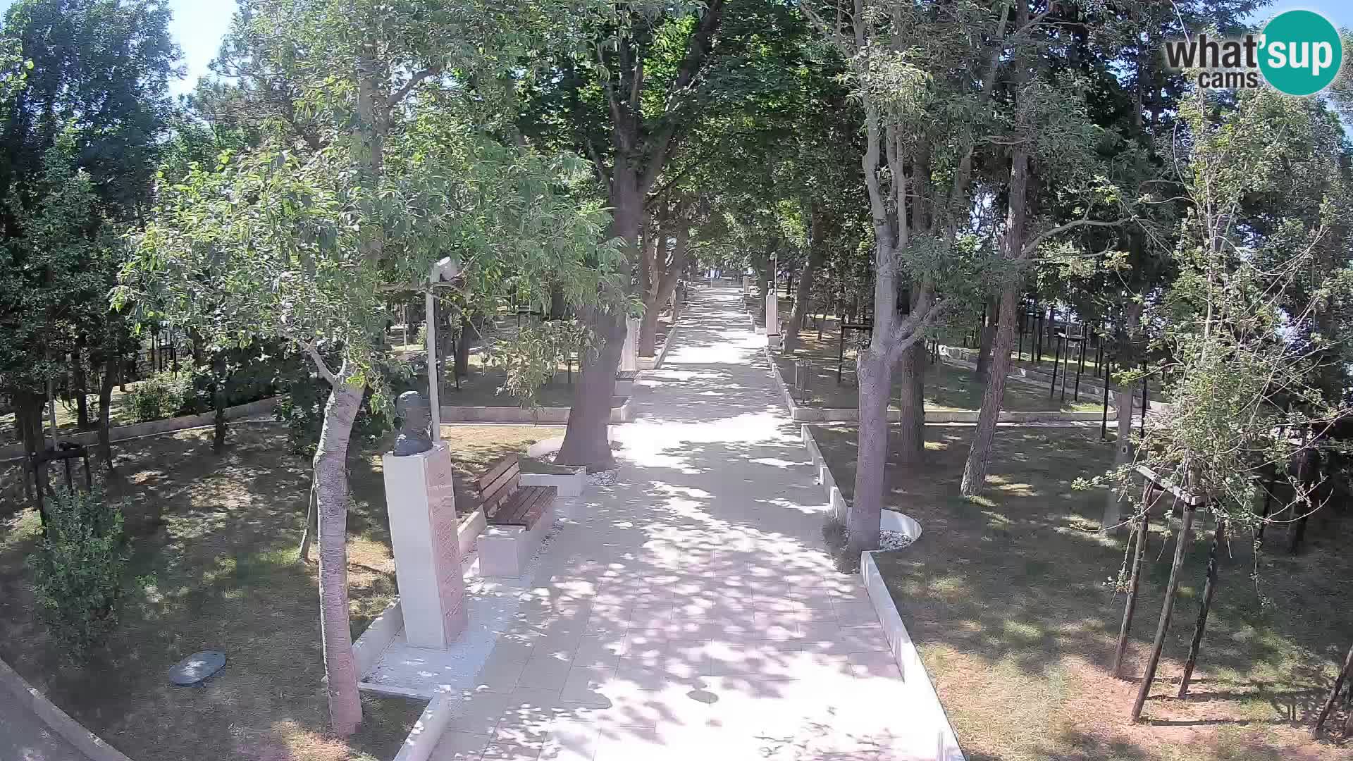 Writers’ Park Webcam Senj – Live by the Sea