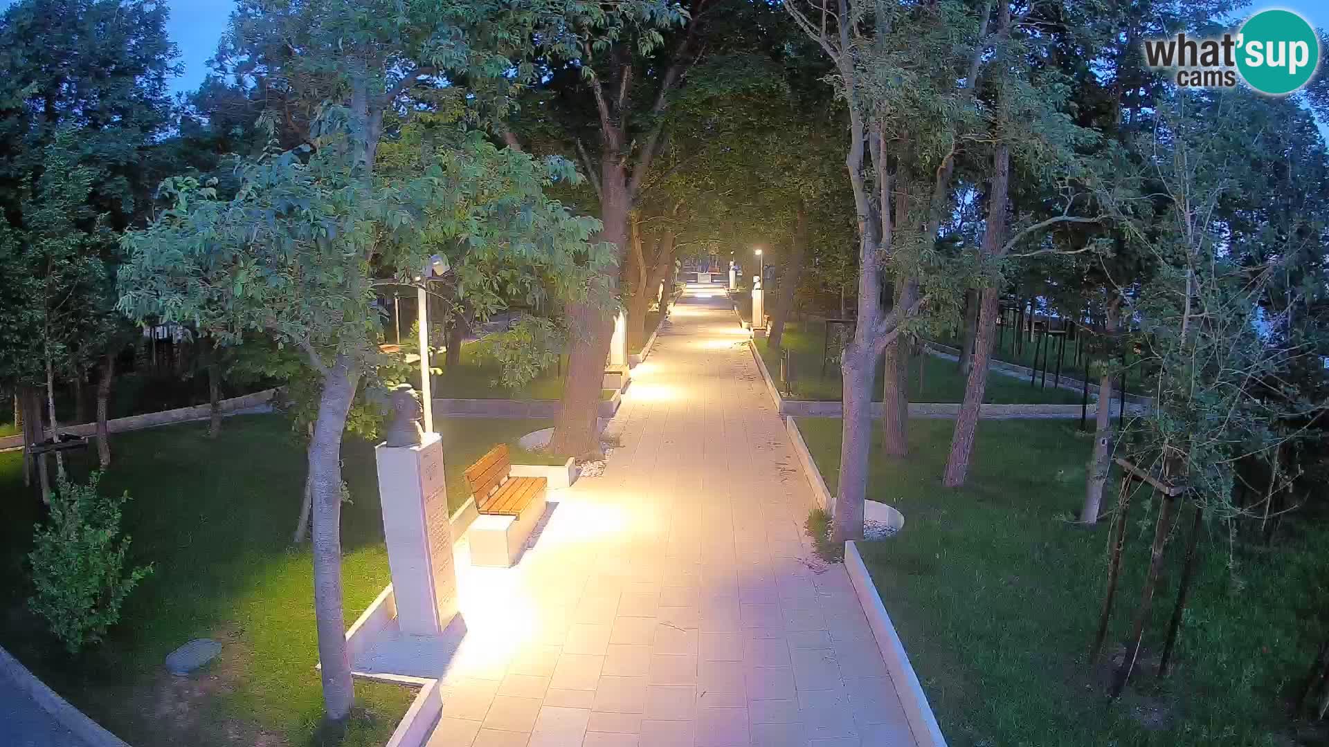Webcam Schriftstellerpark Senj – Live am Meer