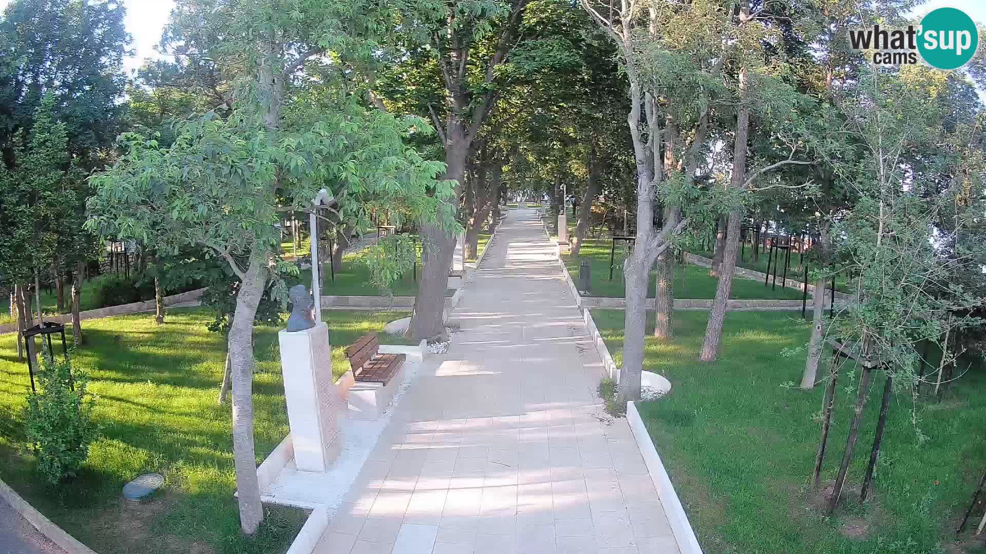 Webcam Schriftstellerpark Senj – Live am Meer