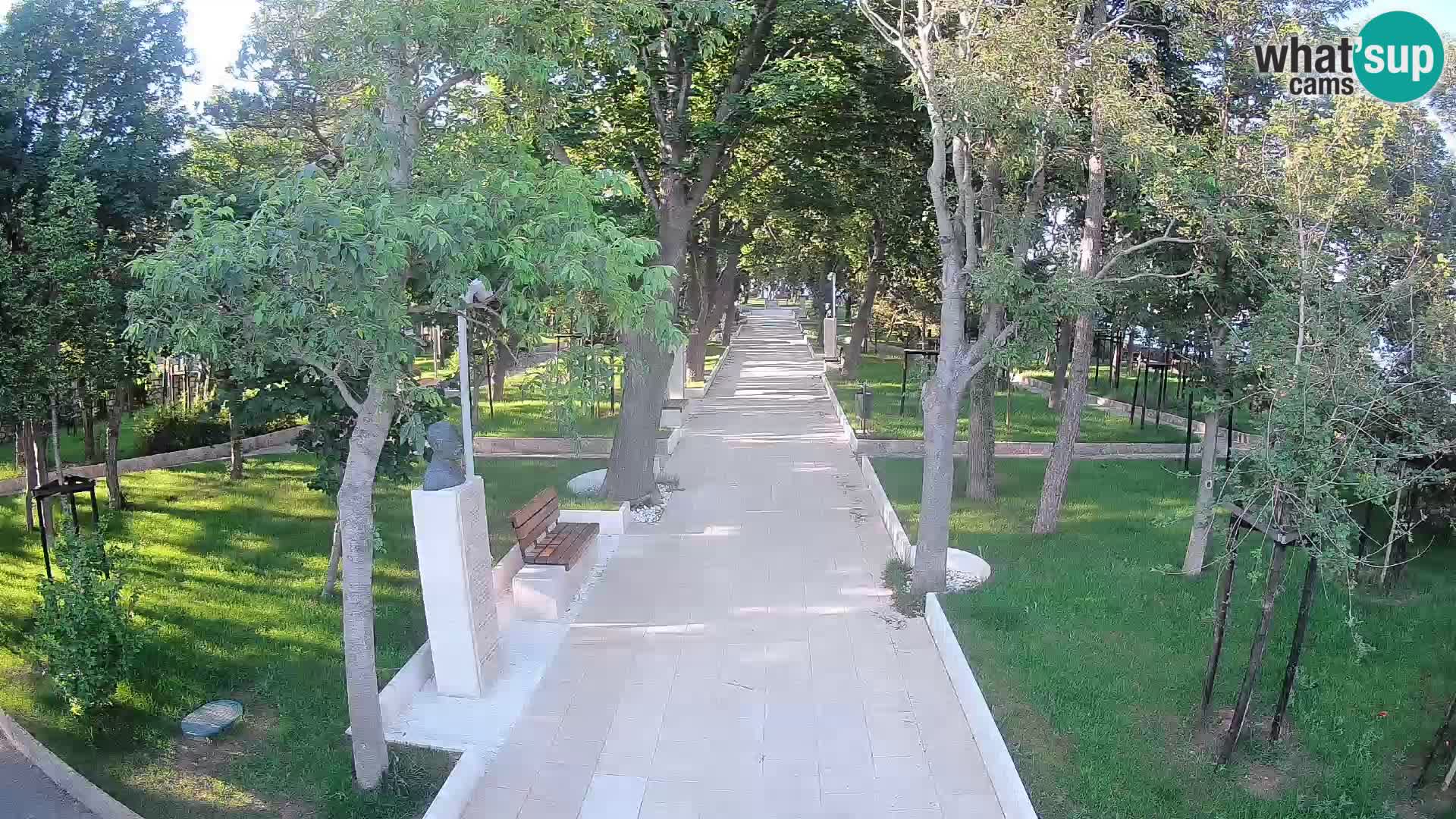 Webcam Schriftstellerpark Senj – Live am Meer
