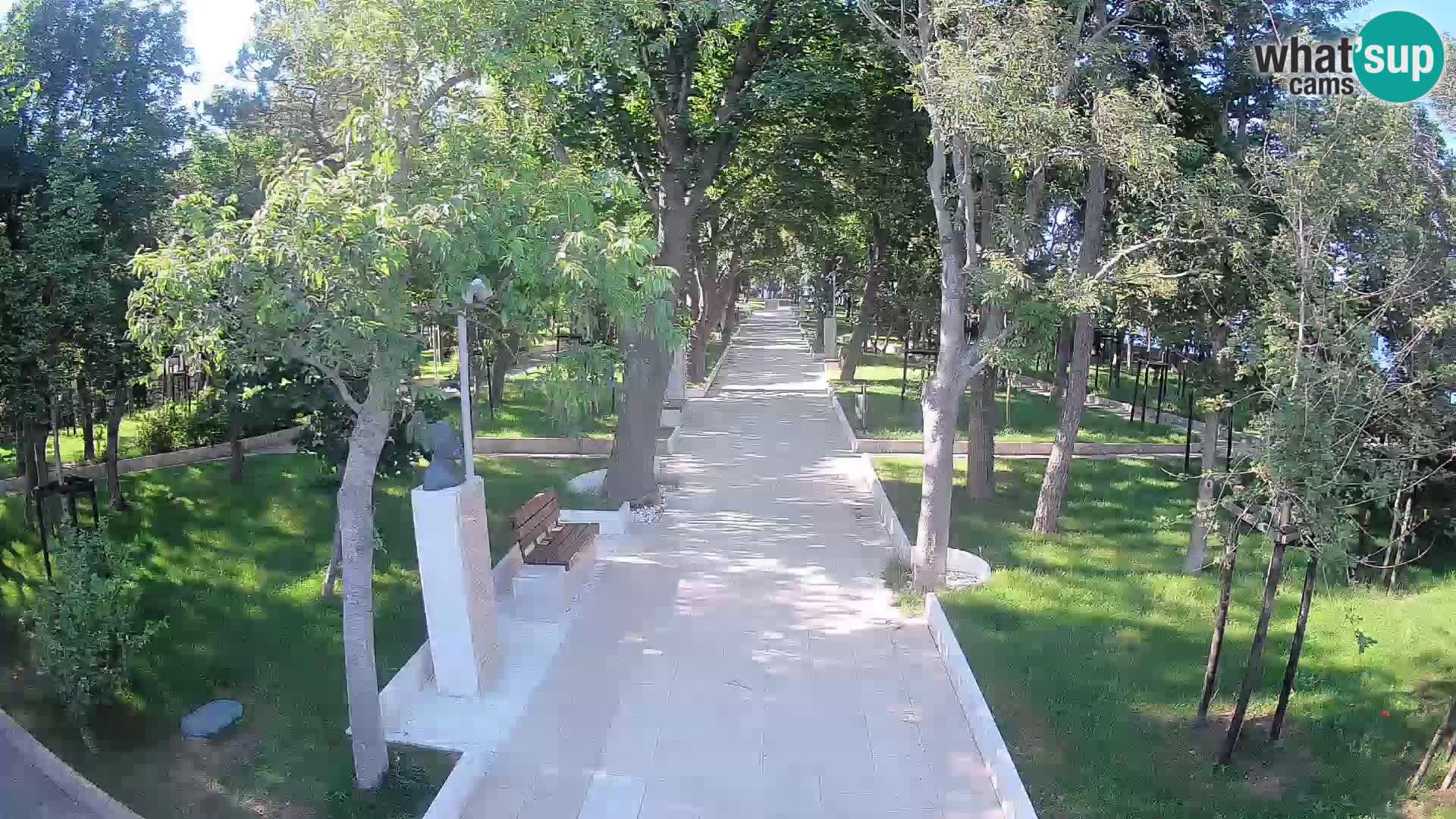 Webcam Schriftstellerpark Senj – Live am Meer
