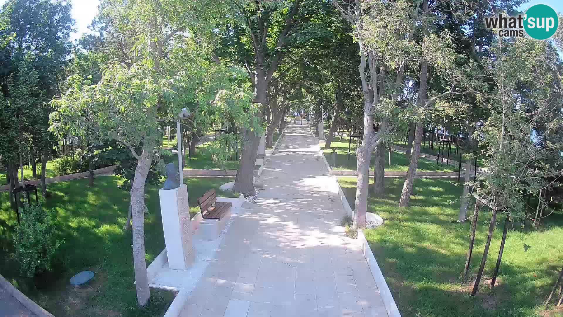 Writers’ Park Webcam Senj – Live by the Sea