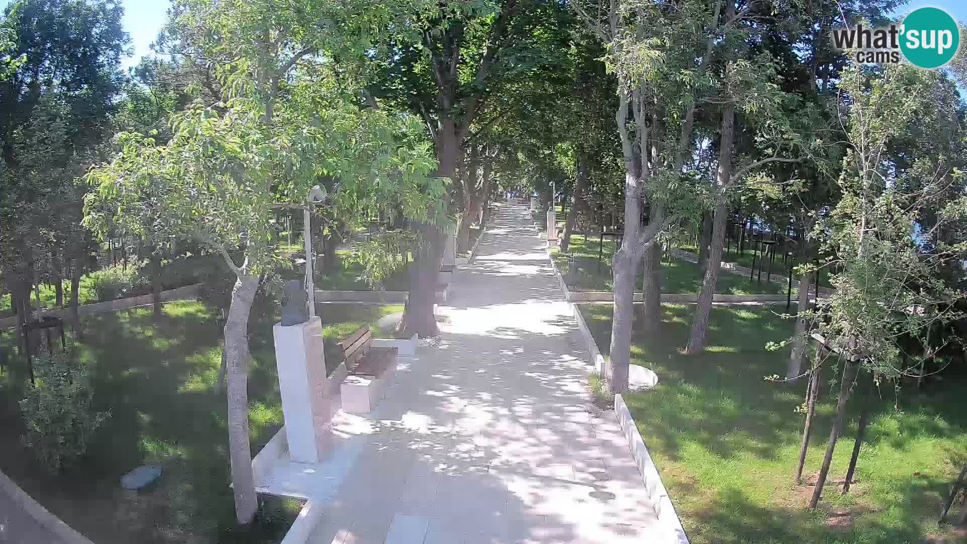 Writers’ Park Webcam Senj – Live by the Sea