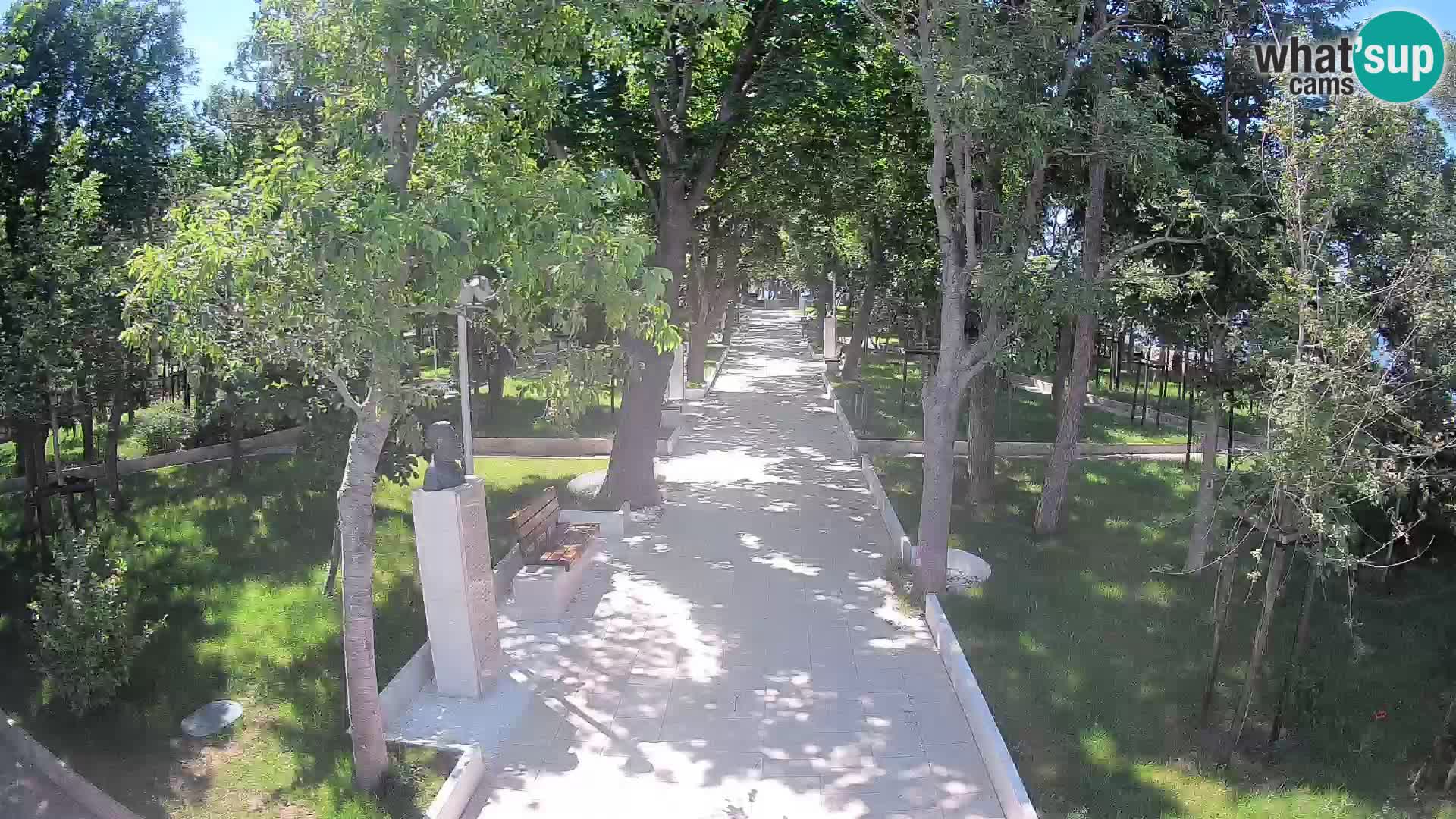 Webcam Schriftstellerpark Senj – Live am Meer