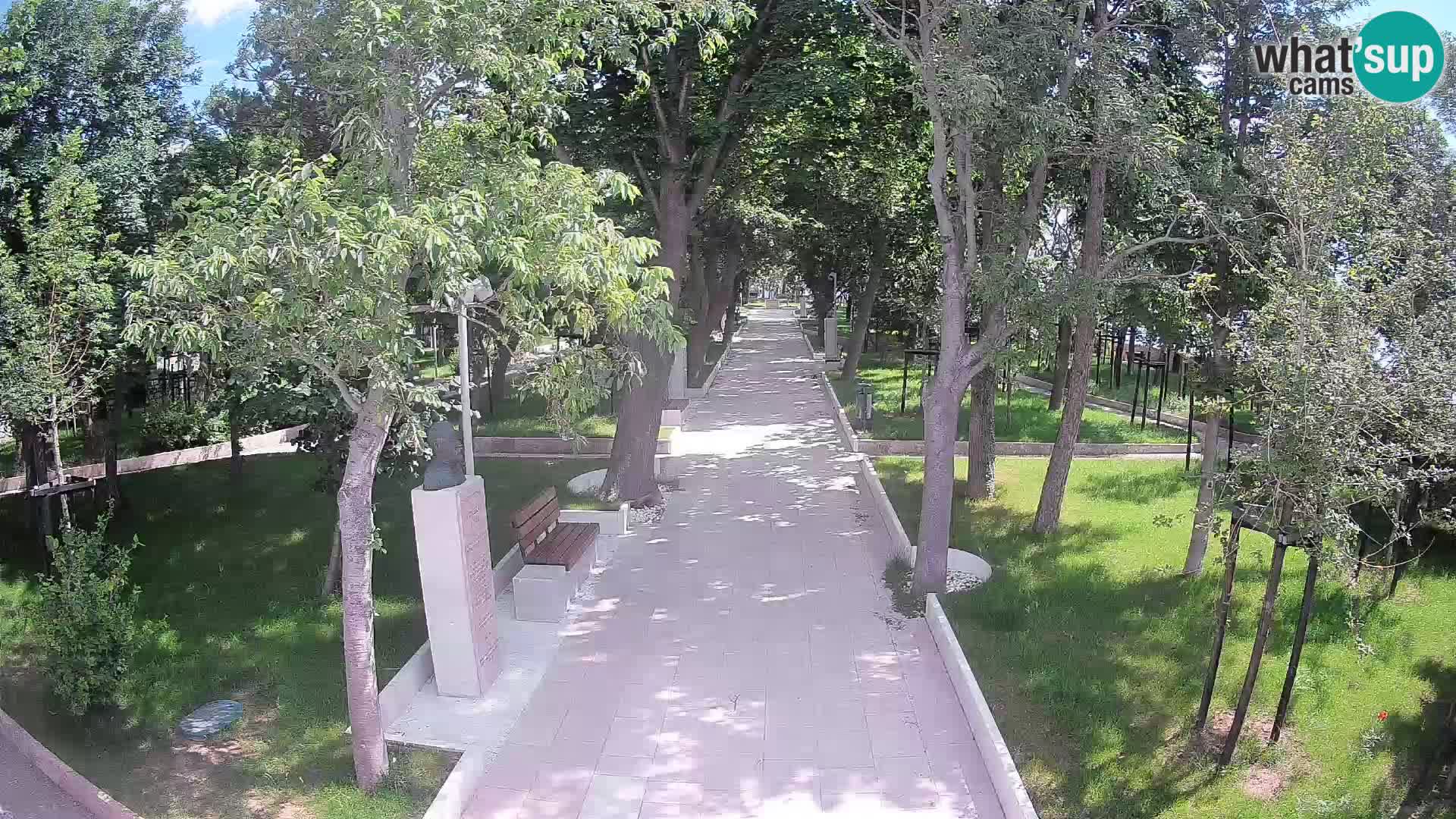 Writers’ Park Webcam Senj – Live by the Sea