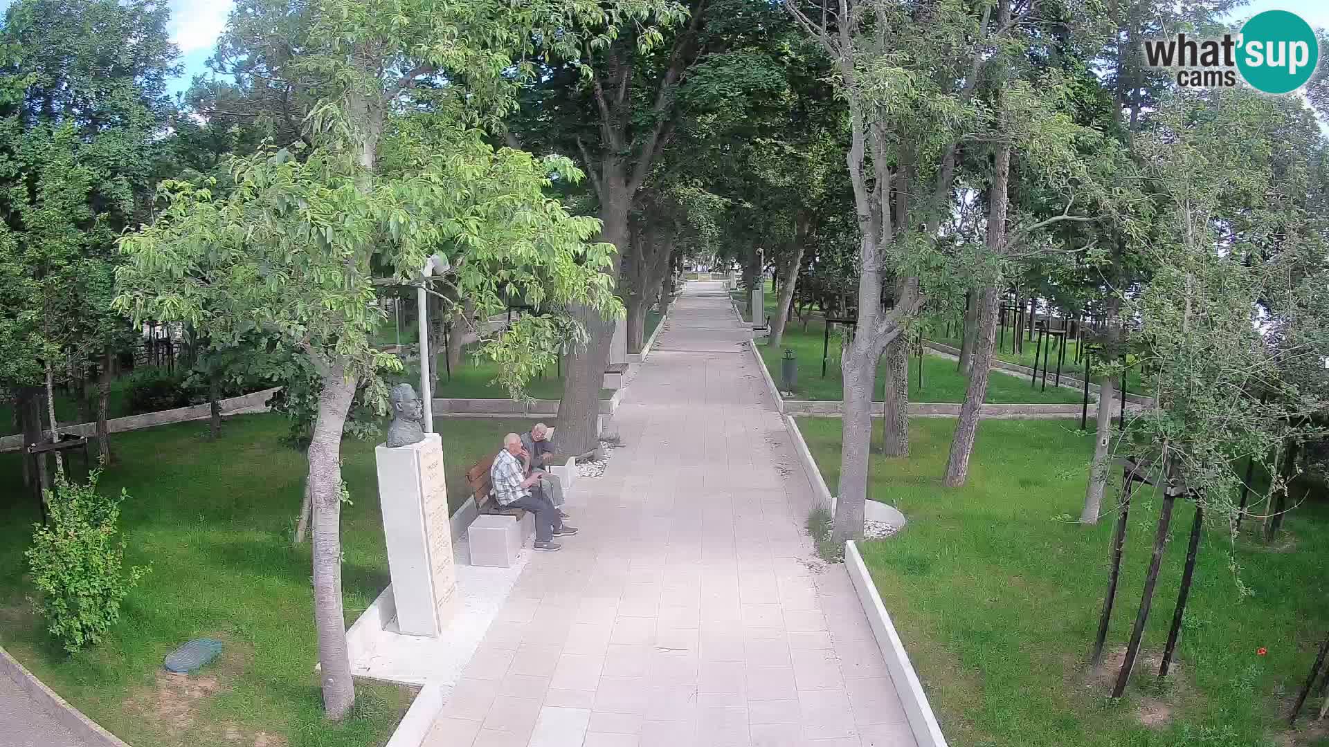 Webcam Schriftstellerpark Senj – Live am Meer