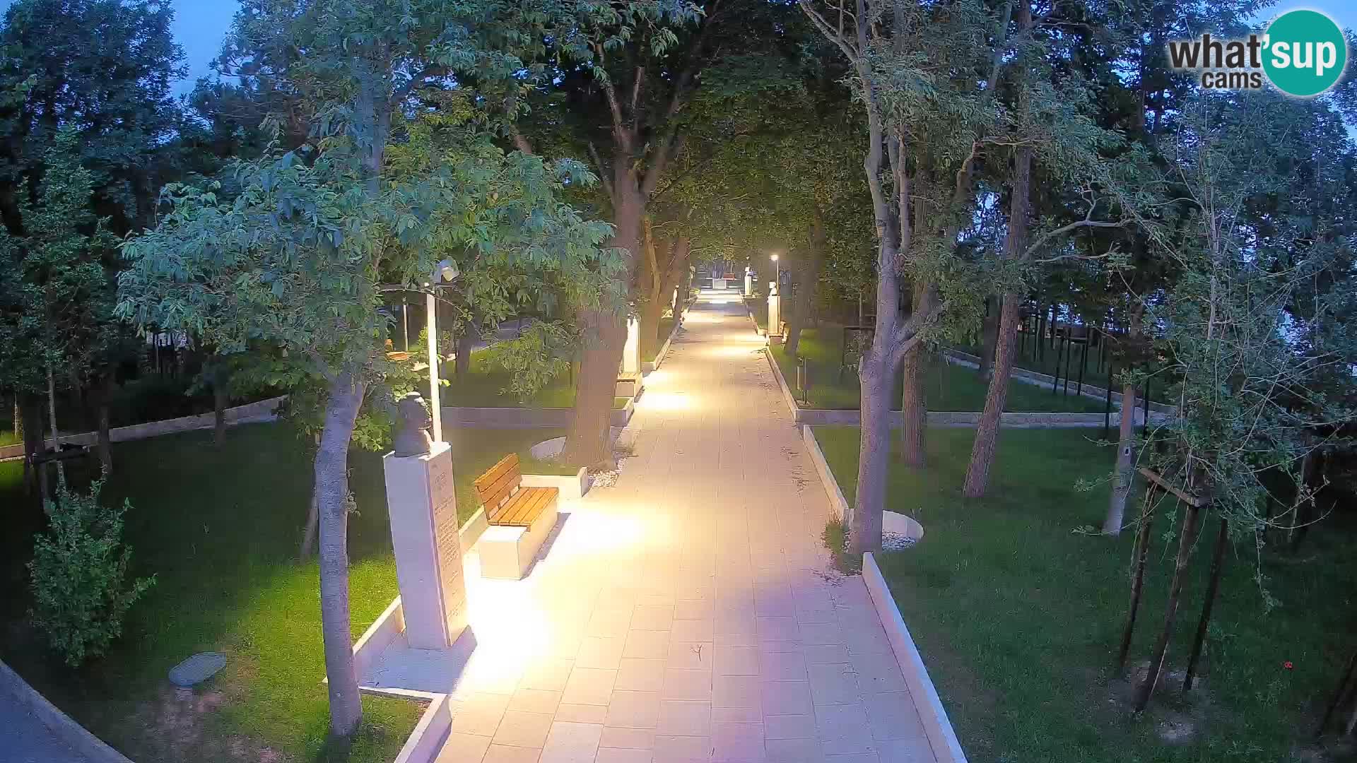 Webcam Schriftstellerpark Senj – Live am Meer