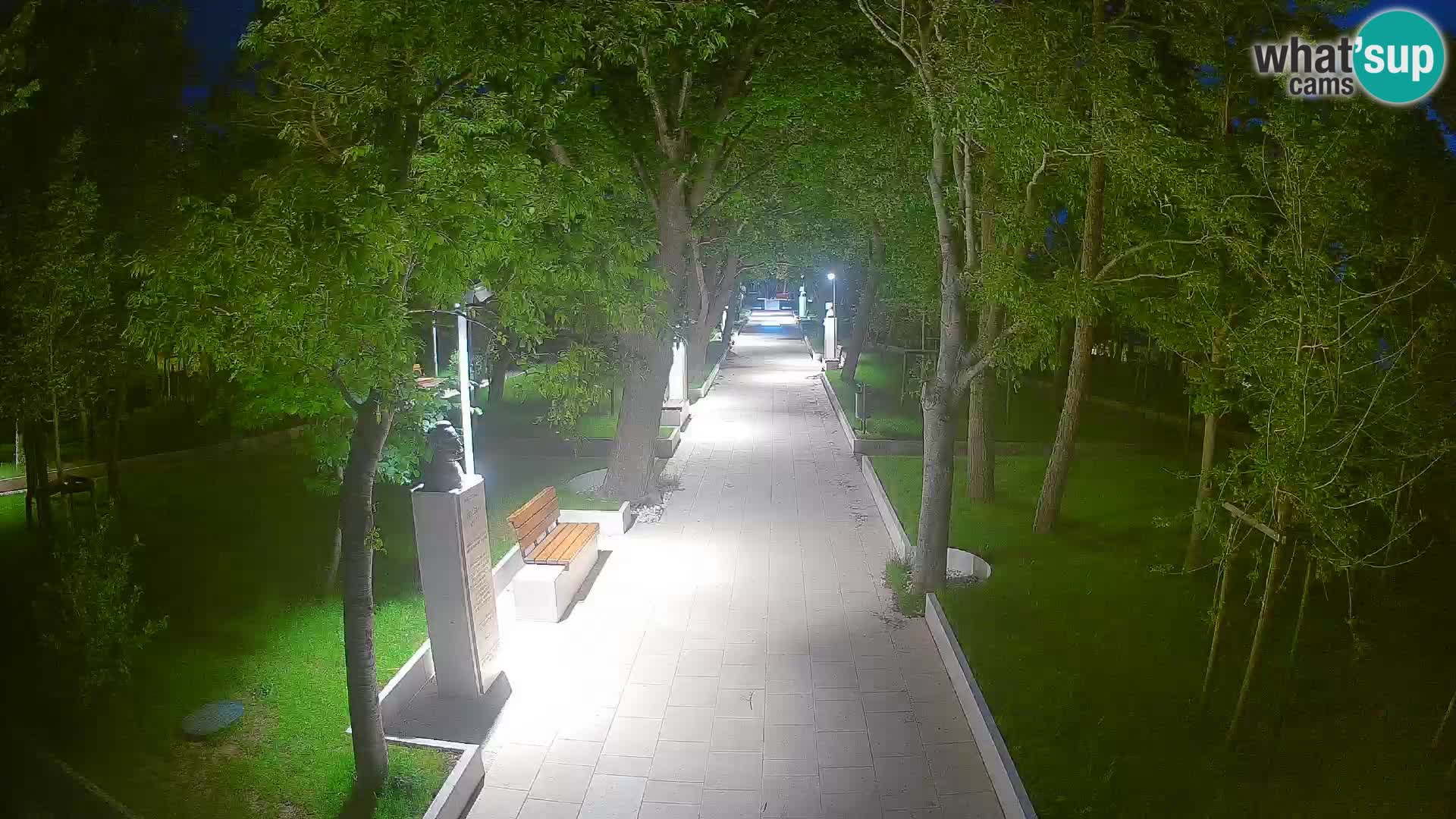Writers’ Park Webcam Senj – Live by the Sea