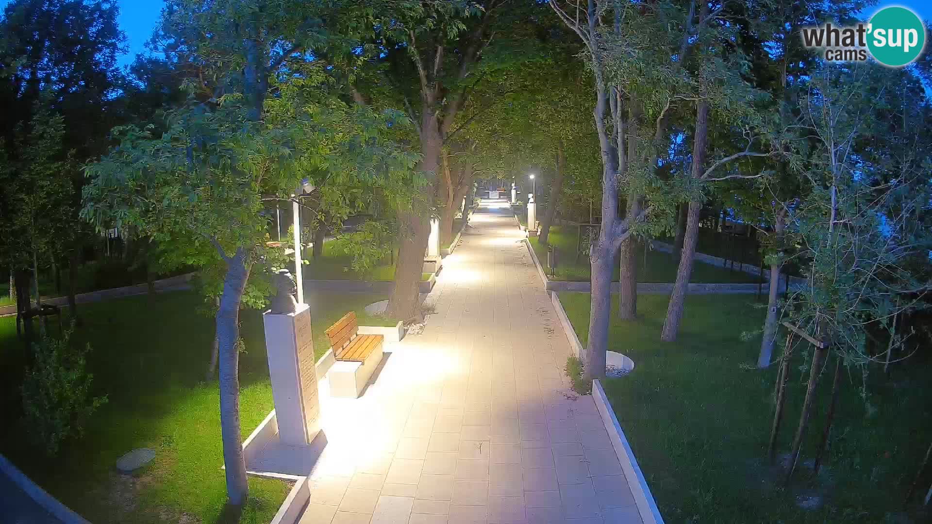 Webcam Schriftstellerpark Senj – Live am Meer
