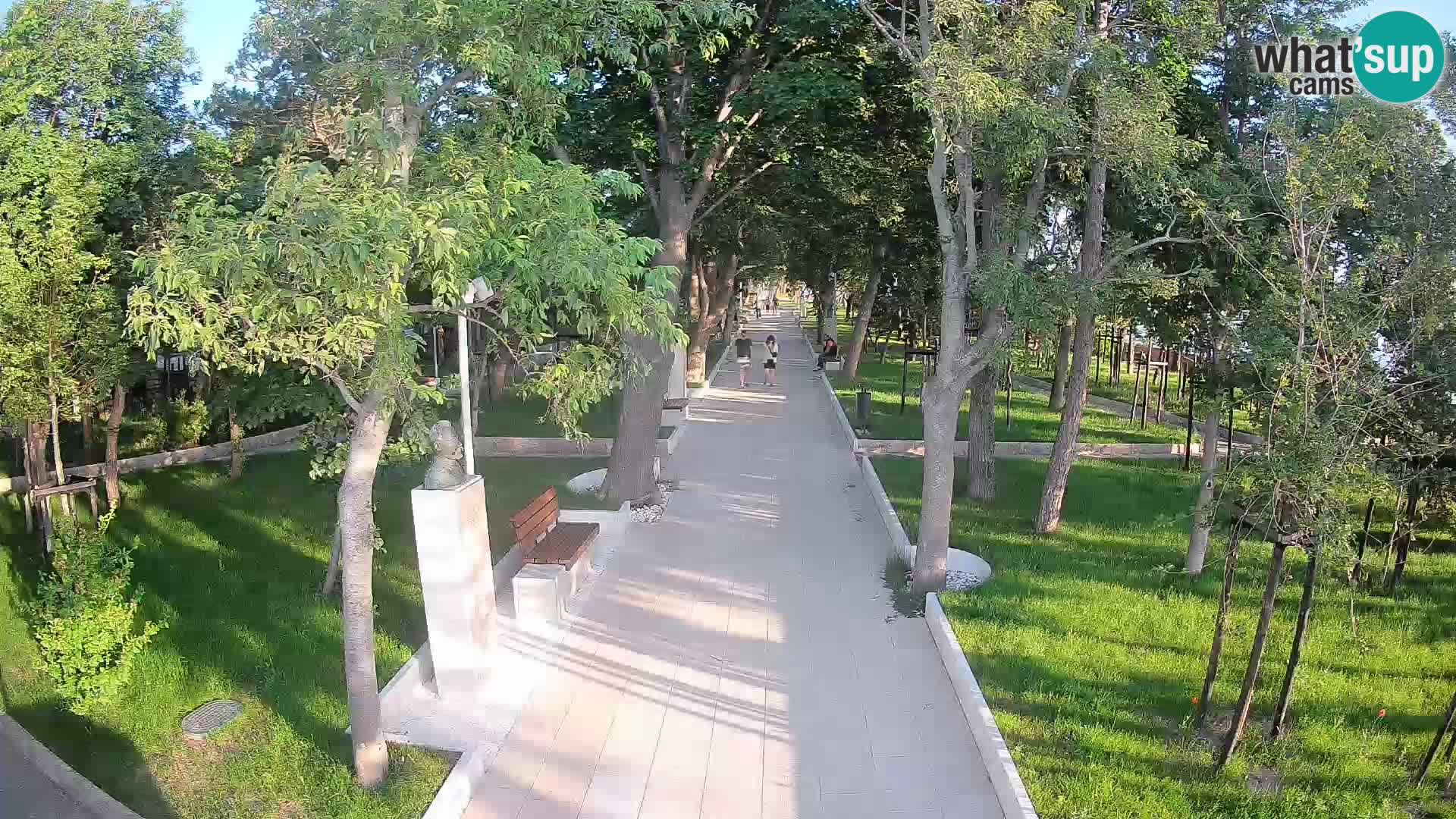 Webcam Schriftstellerpark Senj – Live am Meer