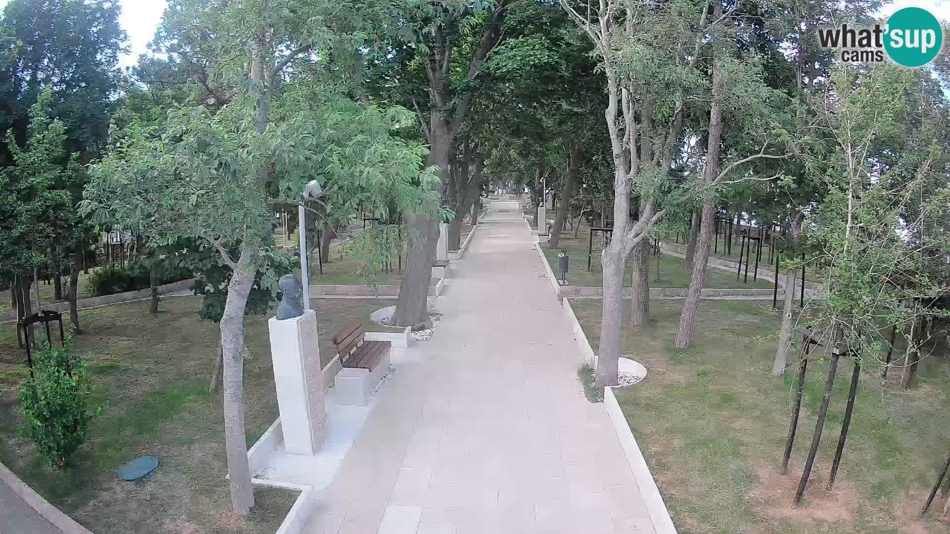 Park pisateljev Senj – Pogled v živo ob morju
