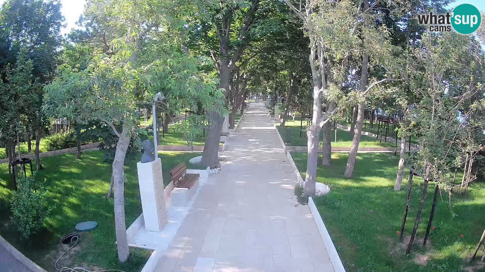 Webcam Schriftstellerpark Senj – Live am Meer
