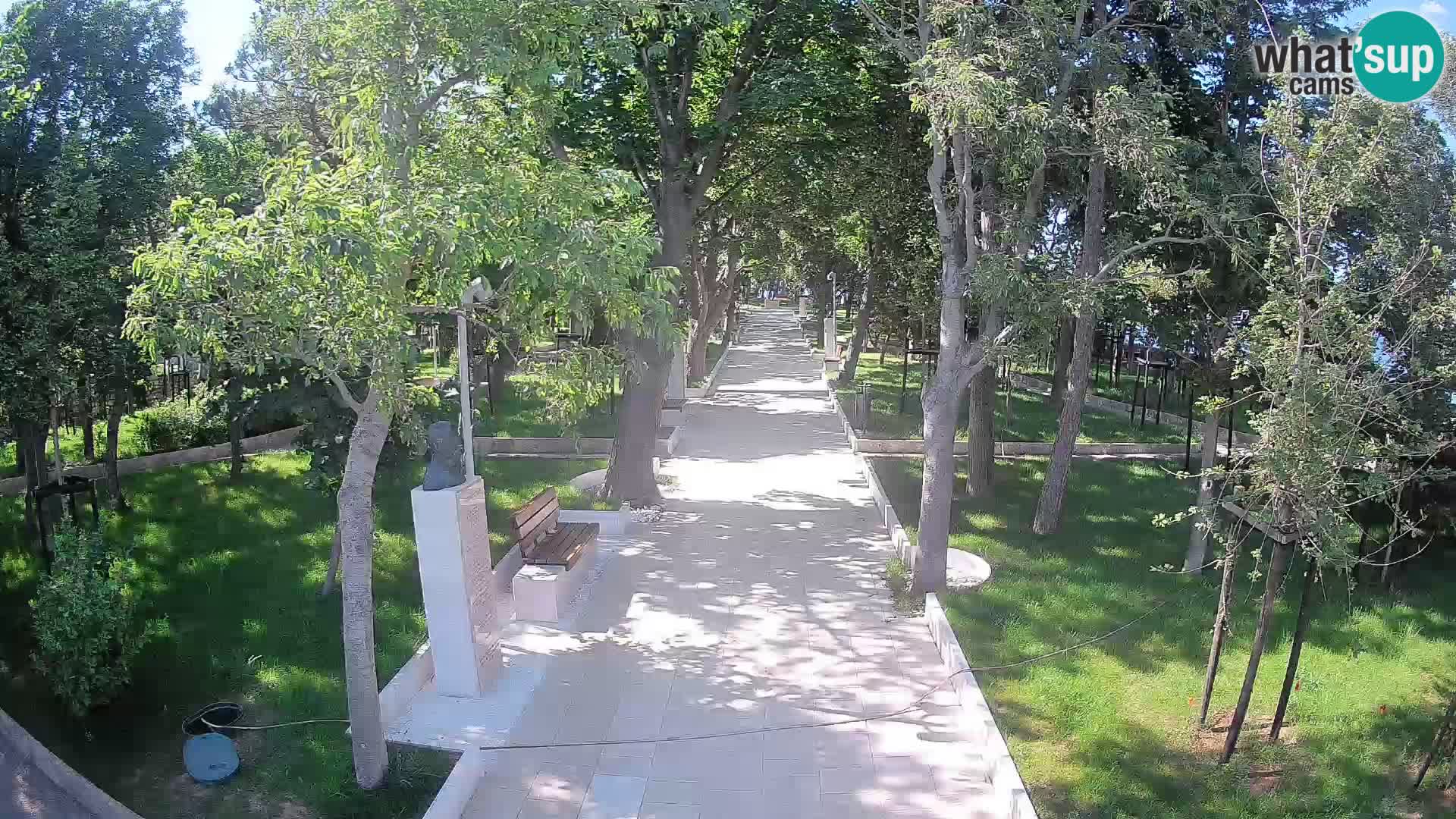 Webcam Schriftstellerpark Senj – Live am Meer