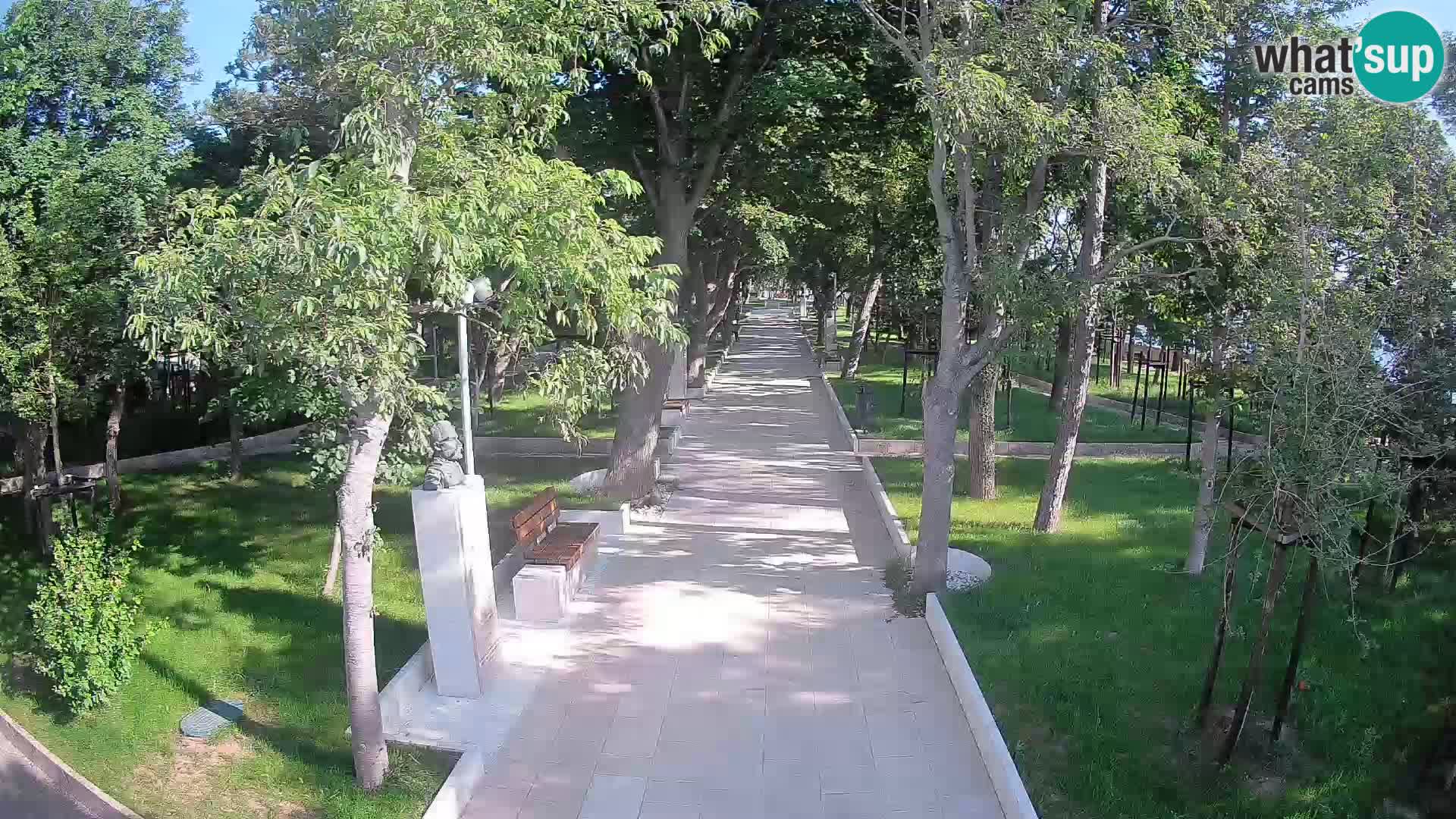 Webcam Schriftstellerpark Senj – Live am Meer