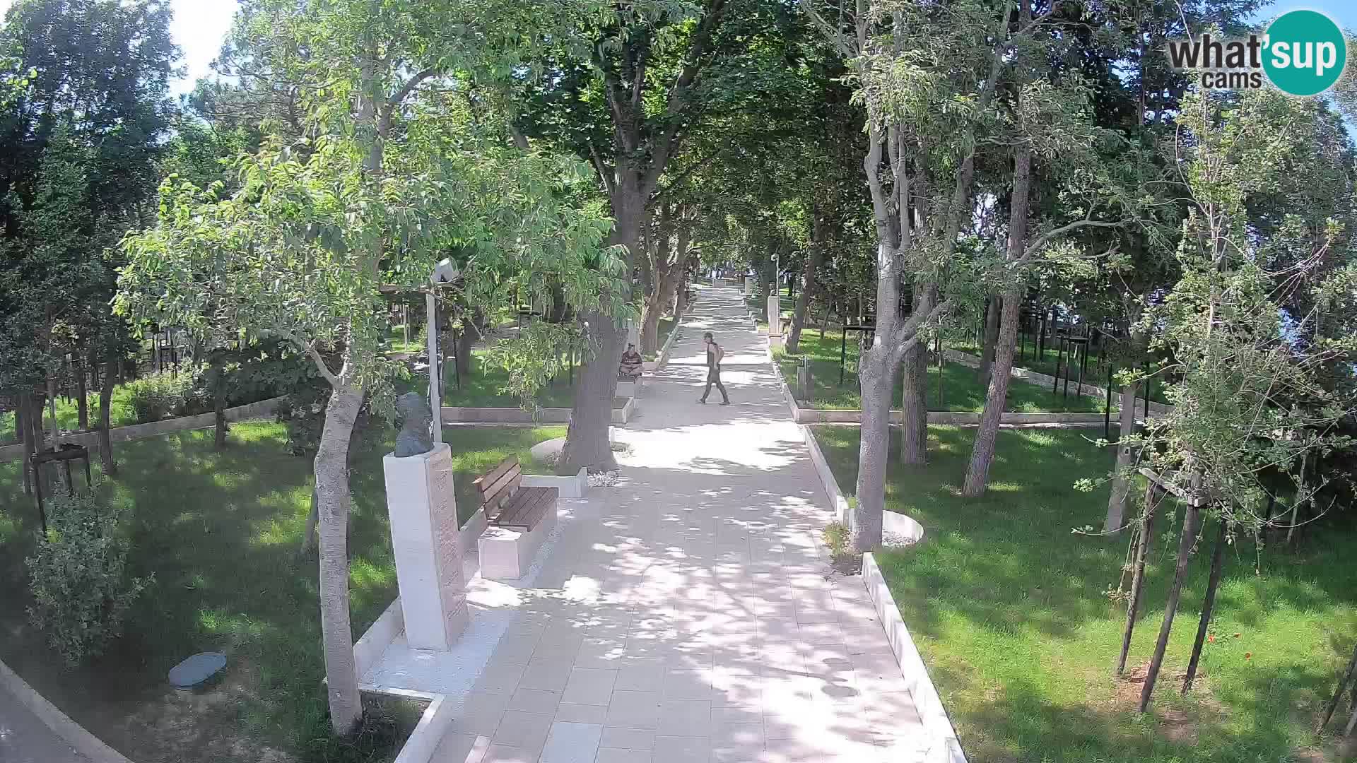 Webcam Schriftstellerpark Senj – Live am Meer