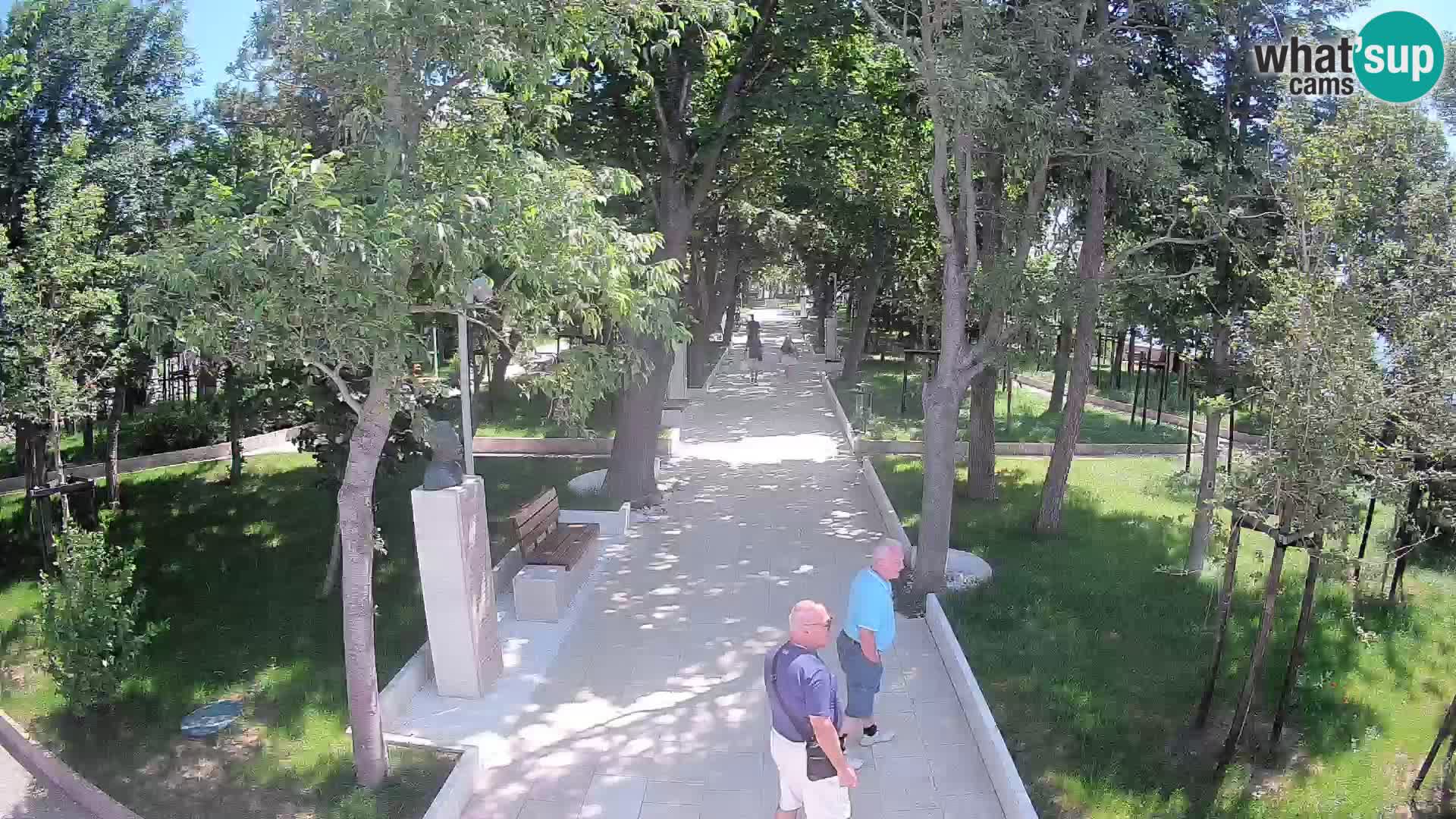 Webcam Schriftstellerpark Senj – Live am Meer