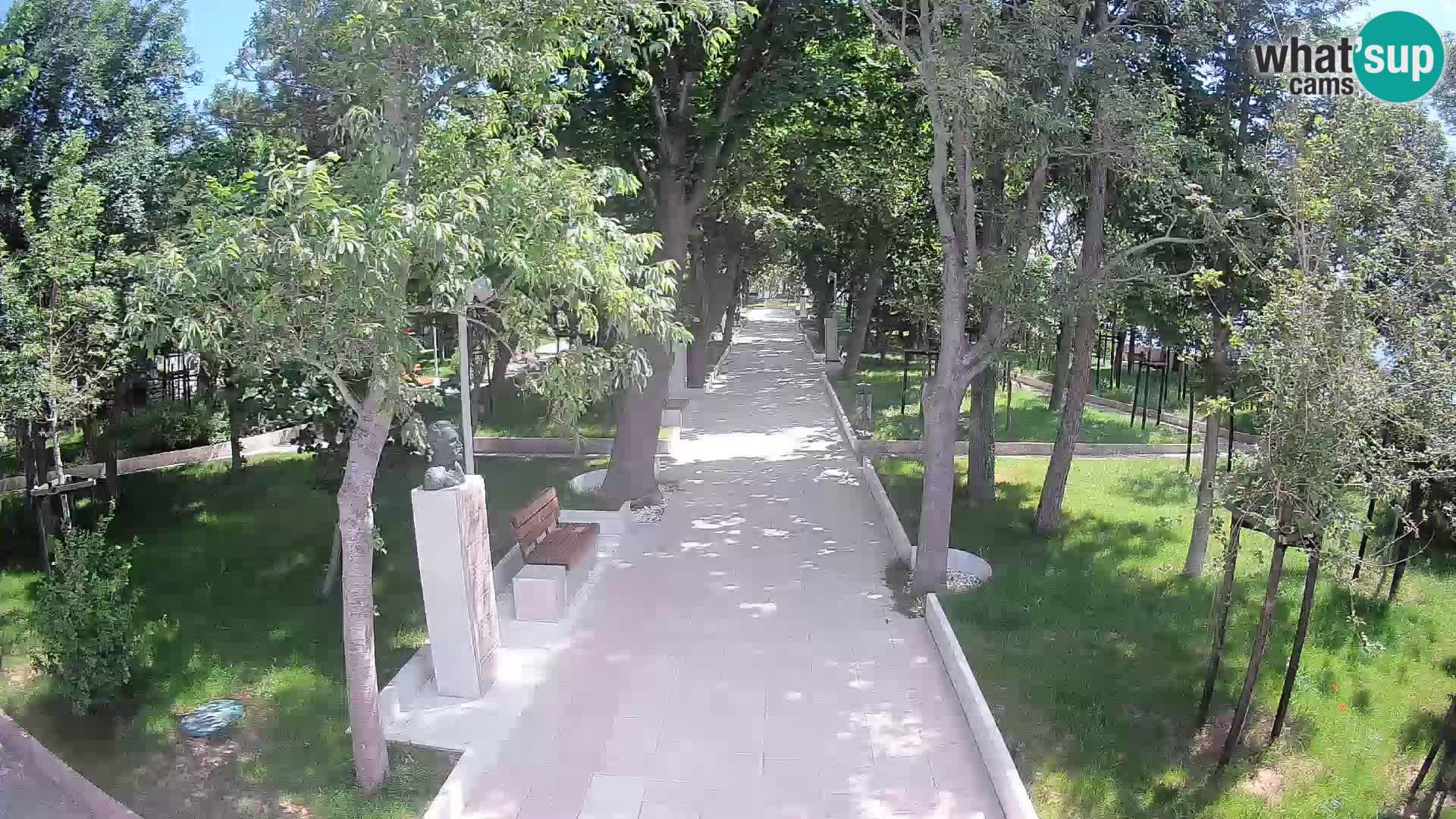 Writers’ Park Webcam Senj – Live by the Sea