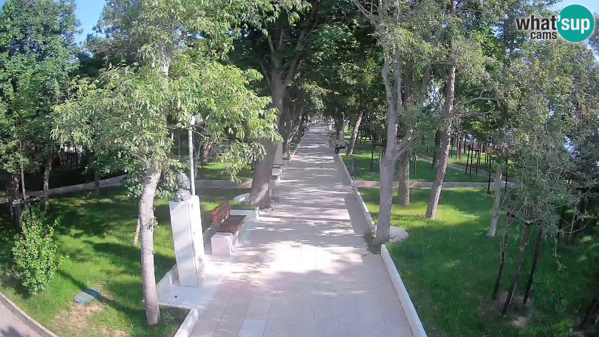 Writers’ Park Webcam Senj – Live by the Sea