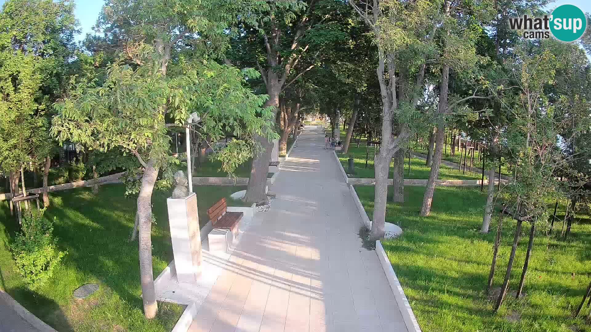 Webcam Schriftstellerpark Senj – Live am Meer