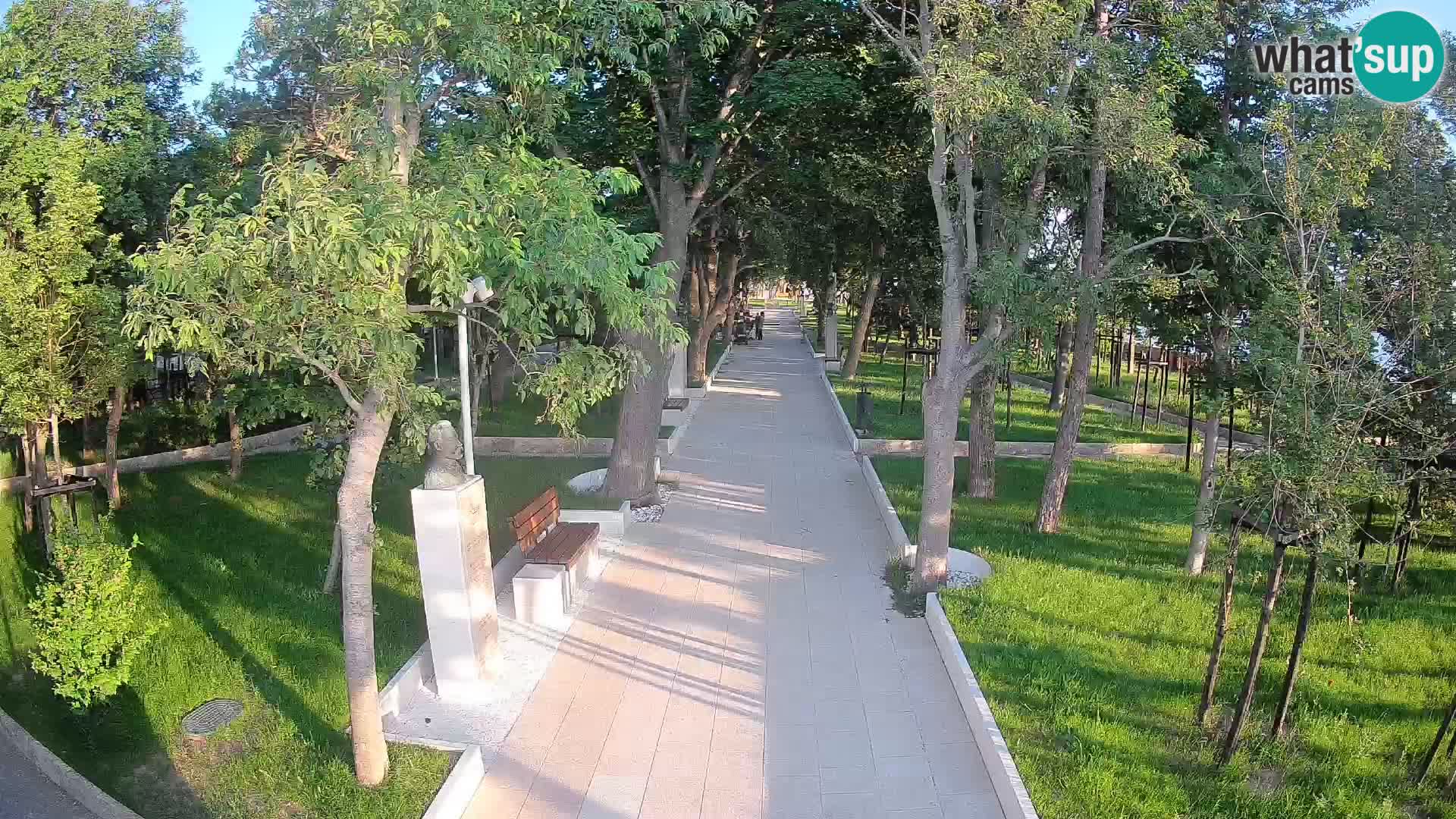Webcam Schriftstellerpark Senj – Live am Meer