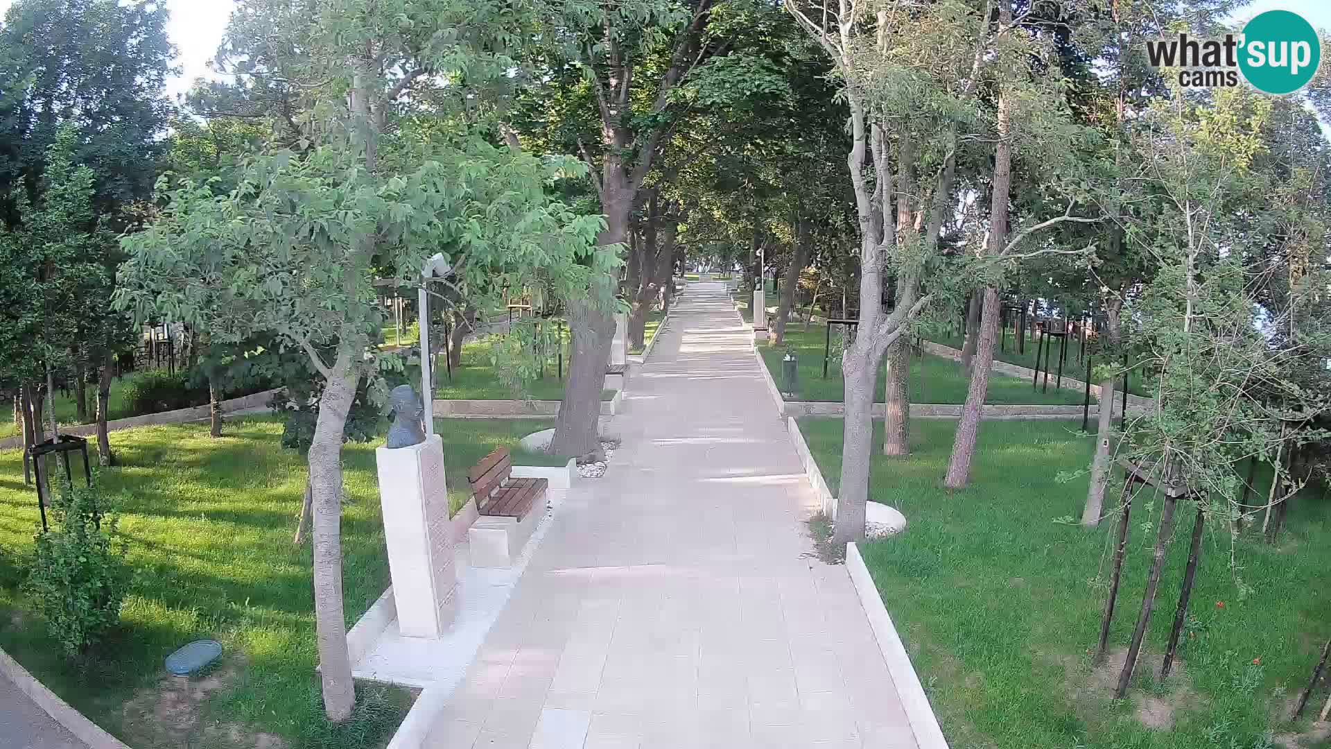 Webcam Schriftstellerpark Senj – Live am Meer