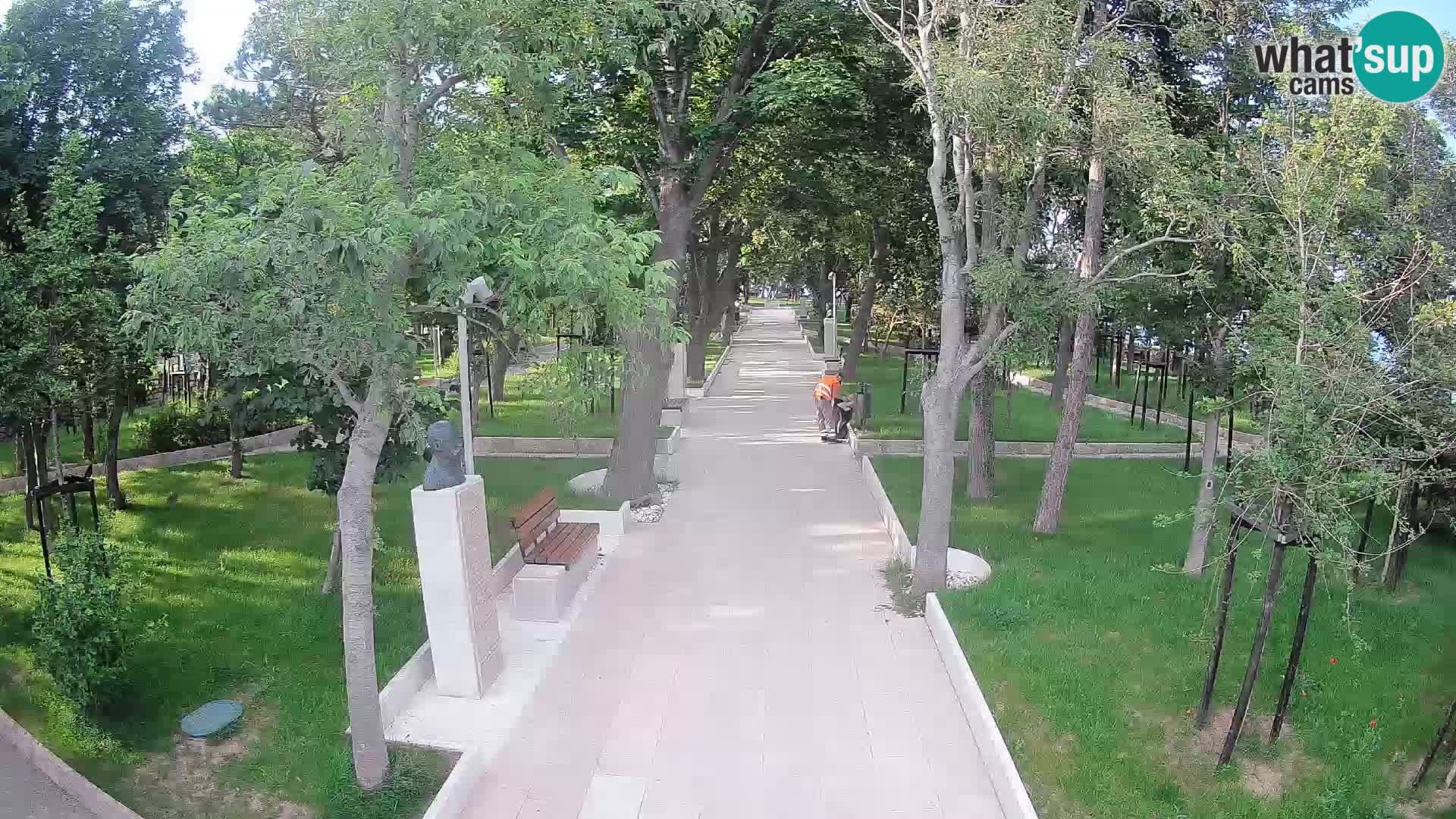 Webcam Schriftstellerpark Senj – Live am Meer