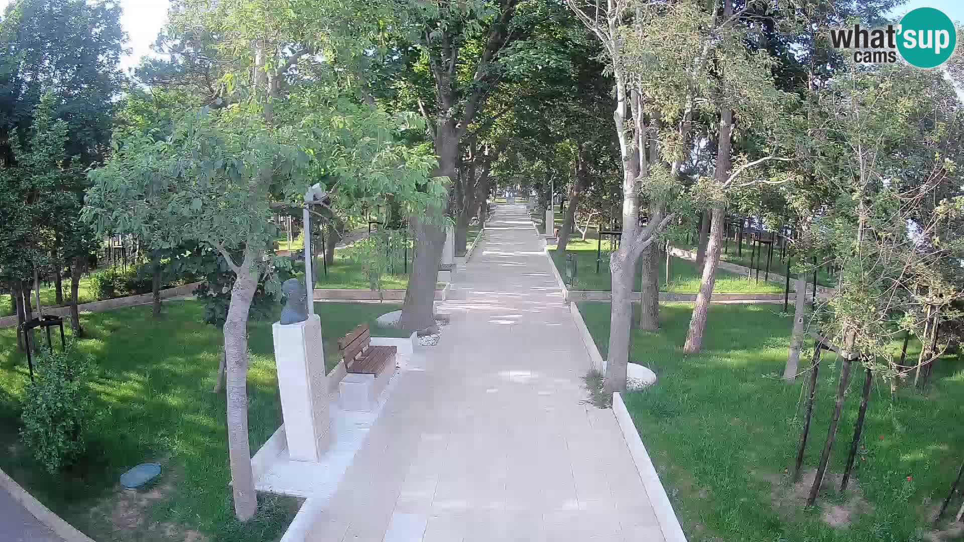Webcam Schriftstellerpark Senj – Live am Meer