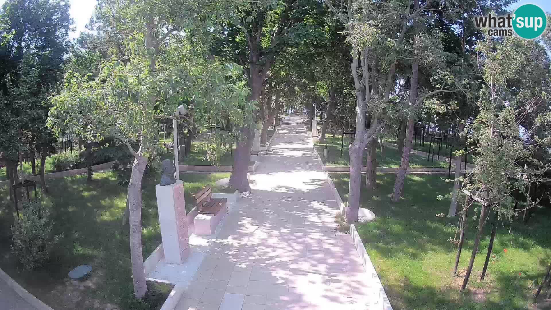 Writers’ Park Webcam Senj – Live by the Sea