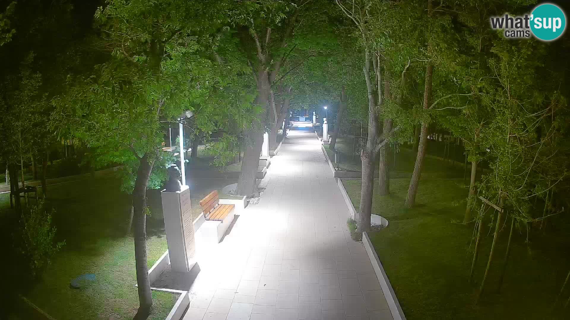 Webcam Schriftstellerpark Senj – Live am Meer