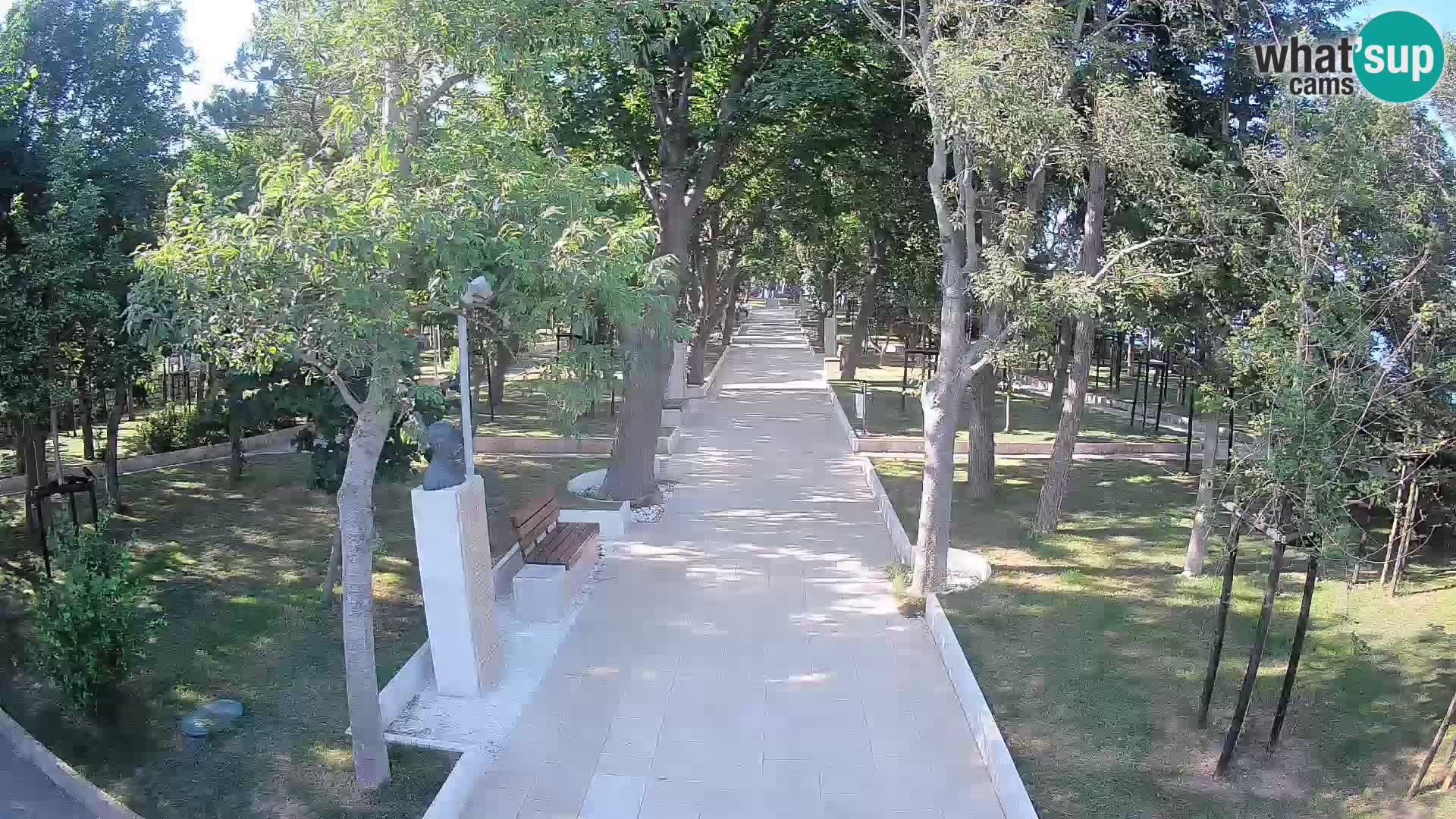 Webcam Schriftstellerpark Senj – Live am Meer