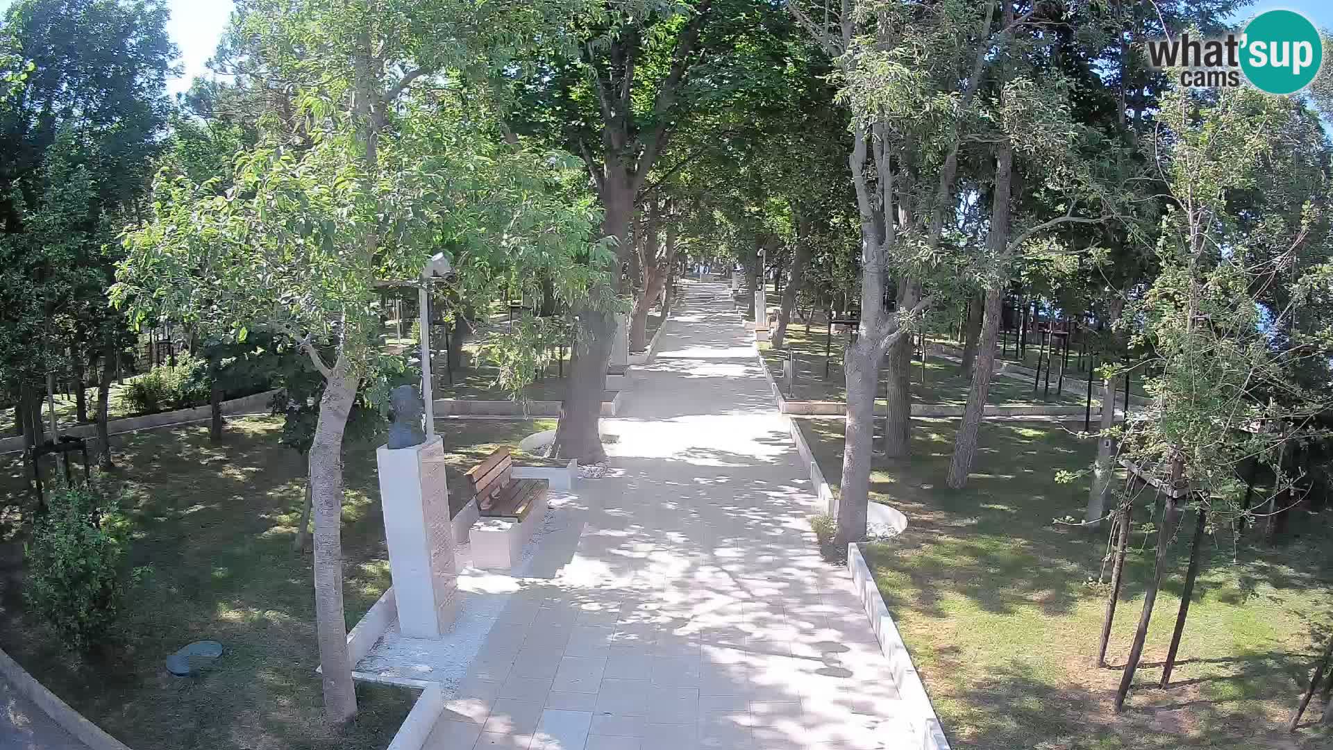 Writers’ Park Webcam Senj – Live by the Sea