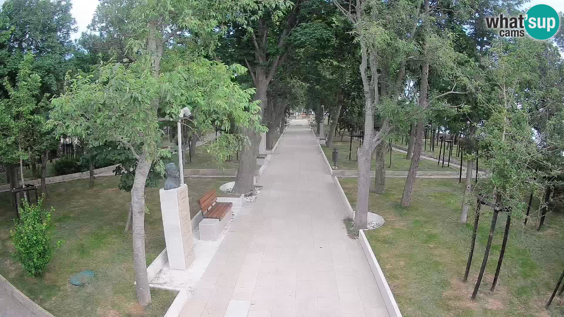 Webcam Schriftstellerpark Senj – Live am Meer