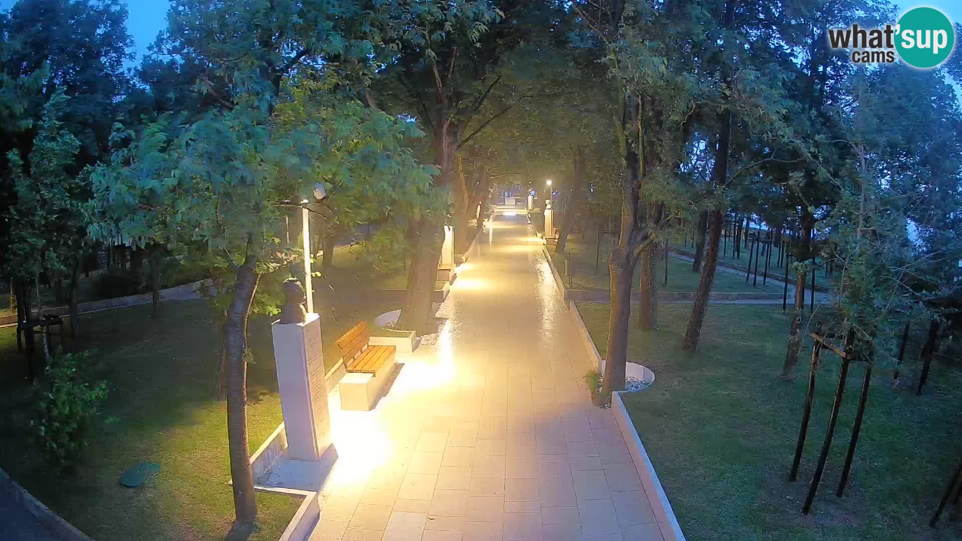 Writers’ Park Webcam Senj – Live by the Sea
