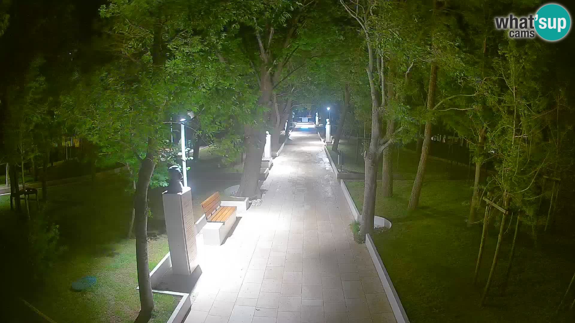 Writers’ Park Webcam Senj – Live by the Sea