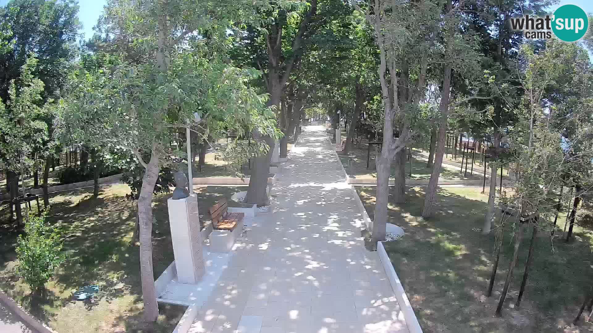 Writers’ Park Webcam Senj – Live by the Sea
