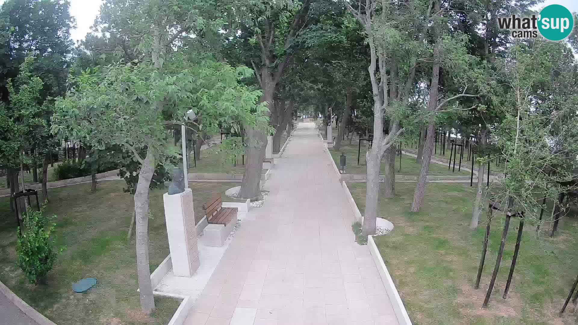 Park pisateljev Senj – Pogled v živo ob morju