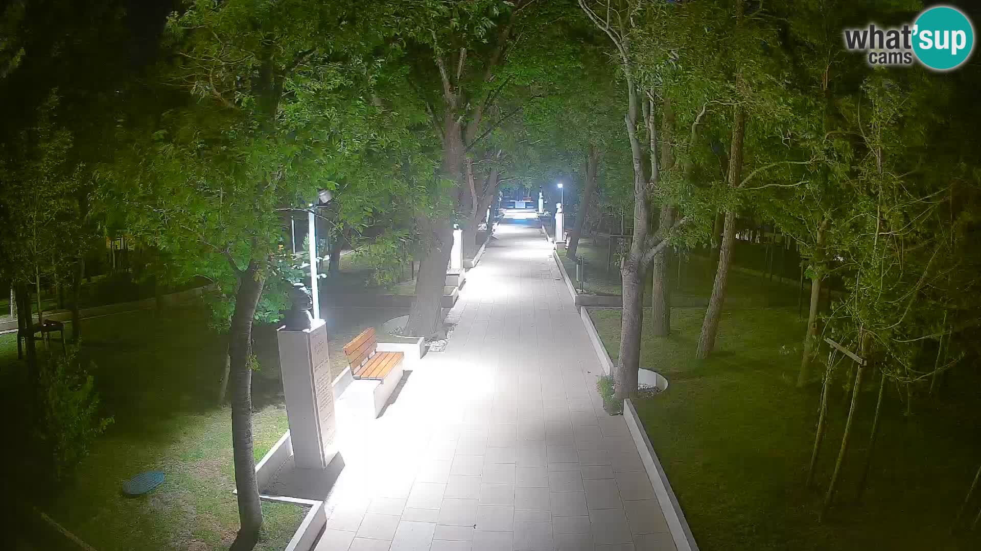Writers’ Park Webcam Senj – Live by the Sea
