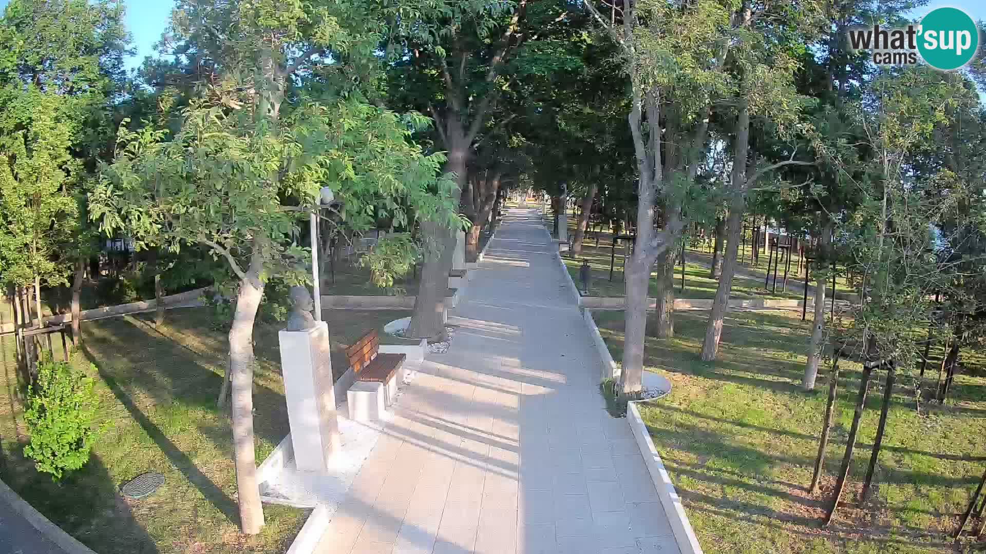 Webcam Schriftstellerpark Senj – Live am Meer