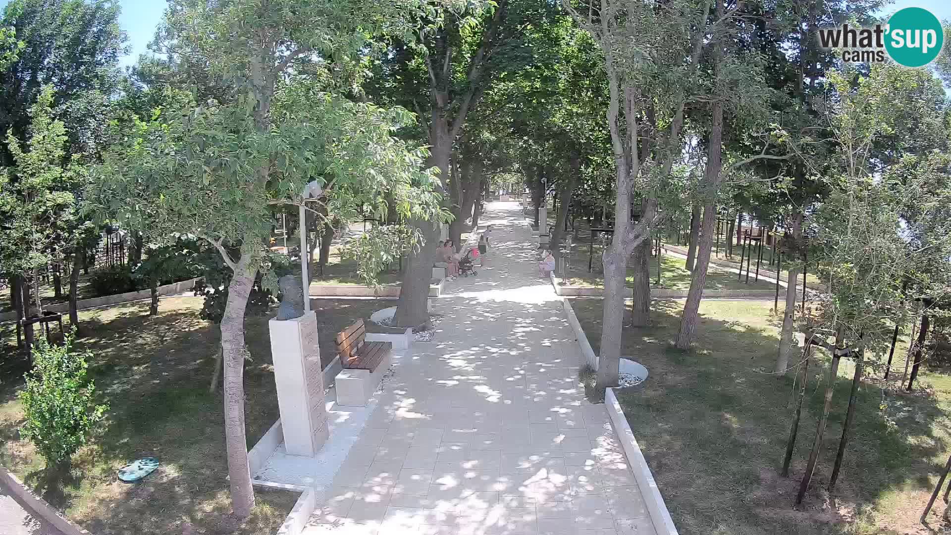 Webcam Schriftstellerpark Senj – Live am Meer