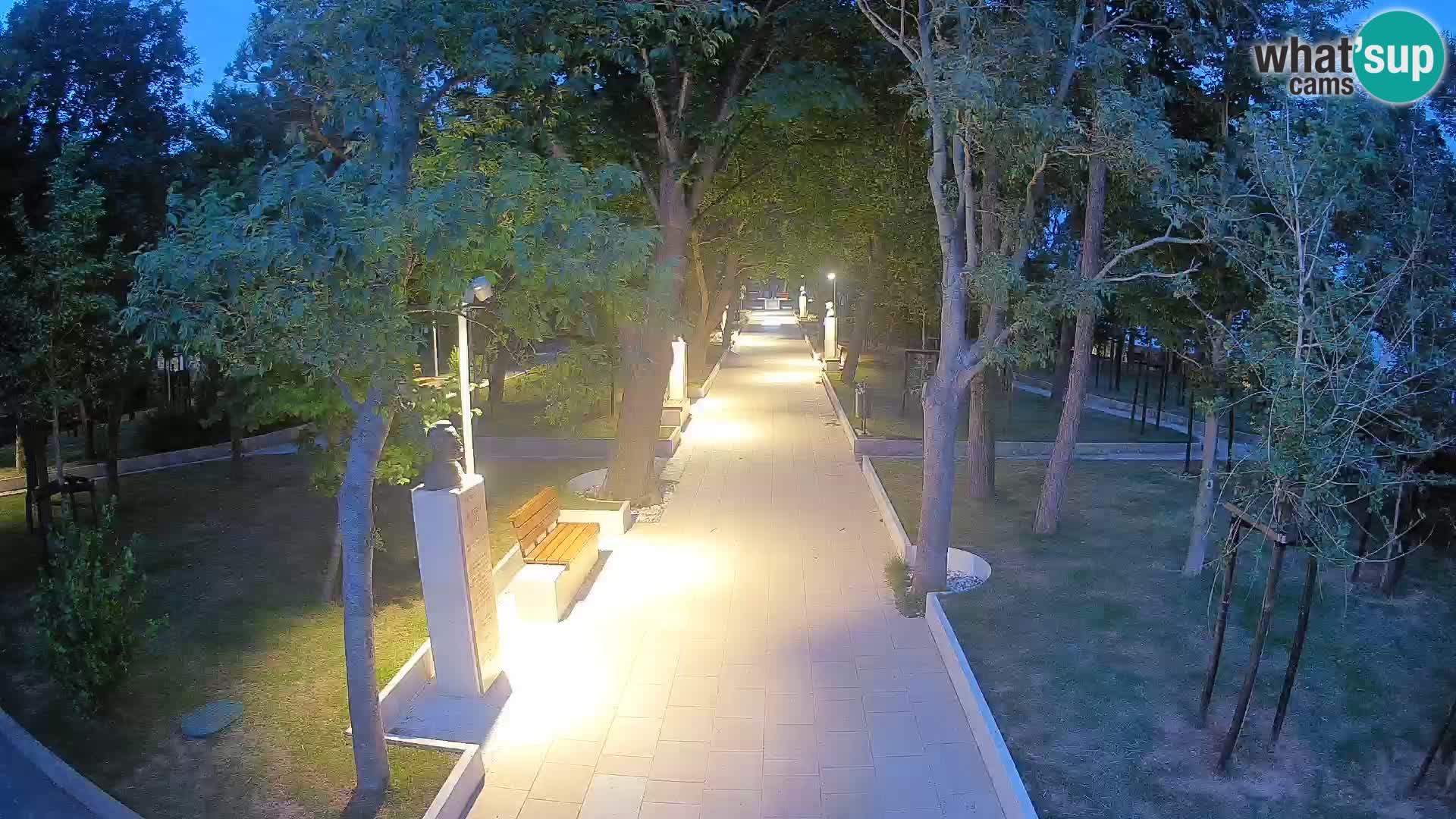 Writers’ Park Webcam Senj – Live by the Sea
