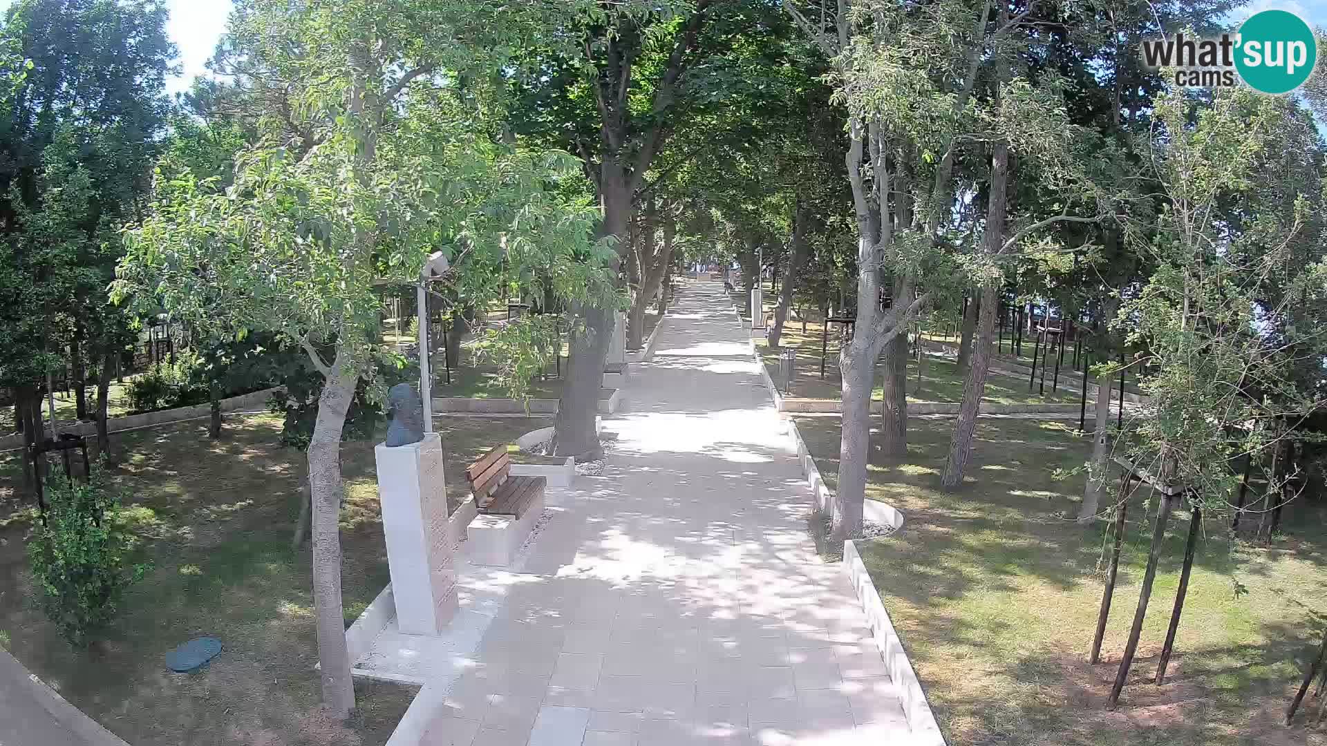 Webcam Schriftstellerpark Senj – Live am Meer