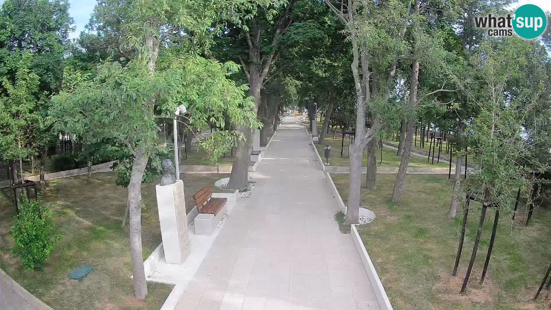 Webcam Schriftstellerpark Senj – Live am Meer