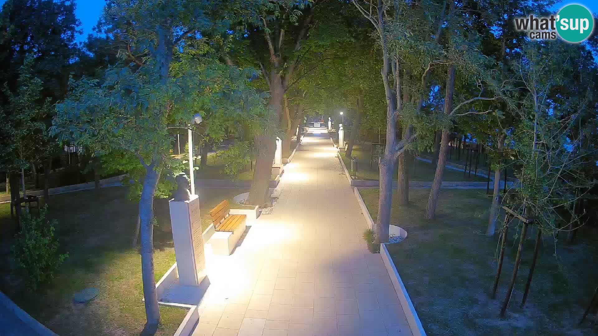 Webcam Schriftstellerpark Senj – Live am Meer