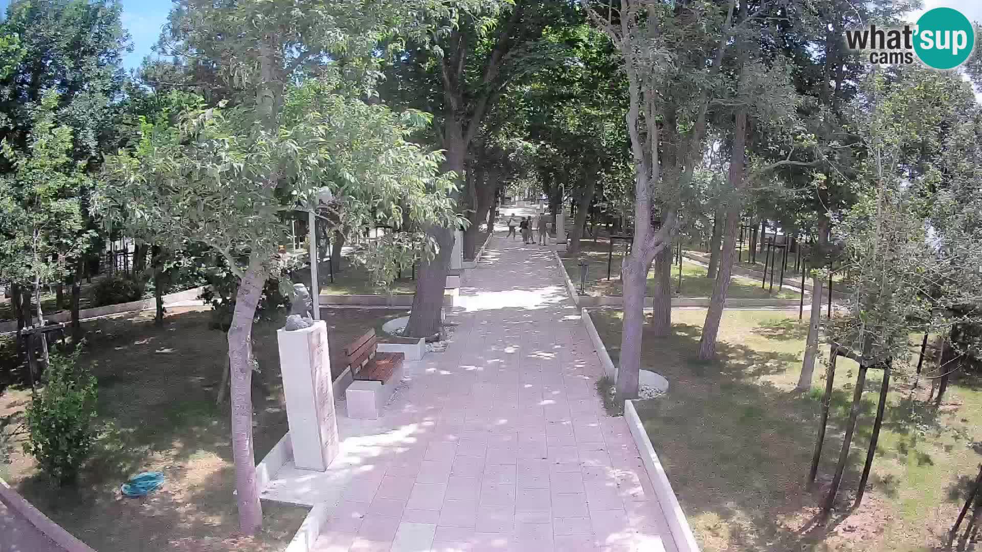 Writers’ Park Webcam Senj – Live by the Sea